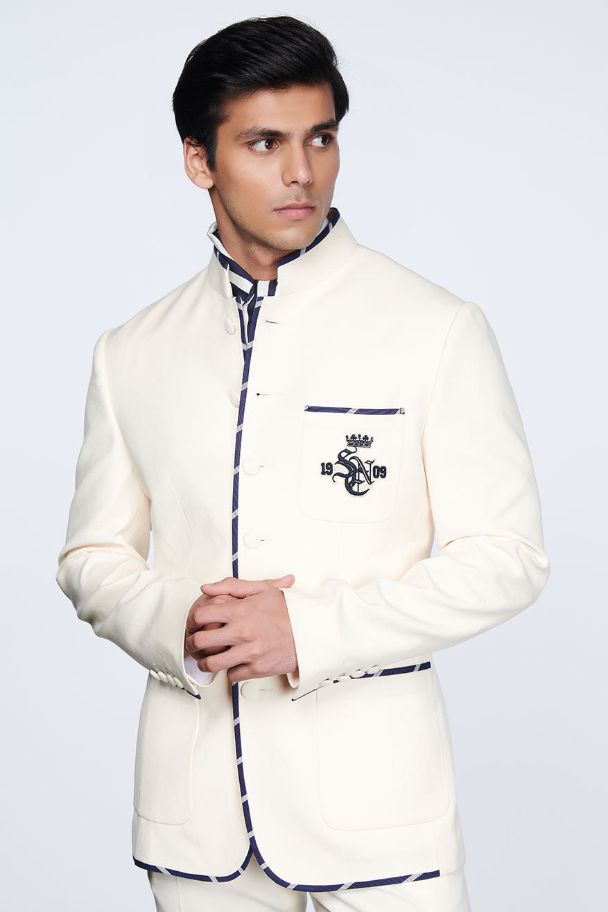 SNCC Off-White Bandhgala