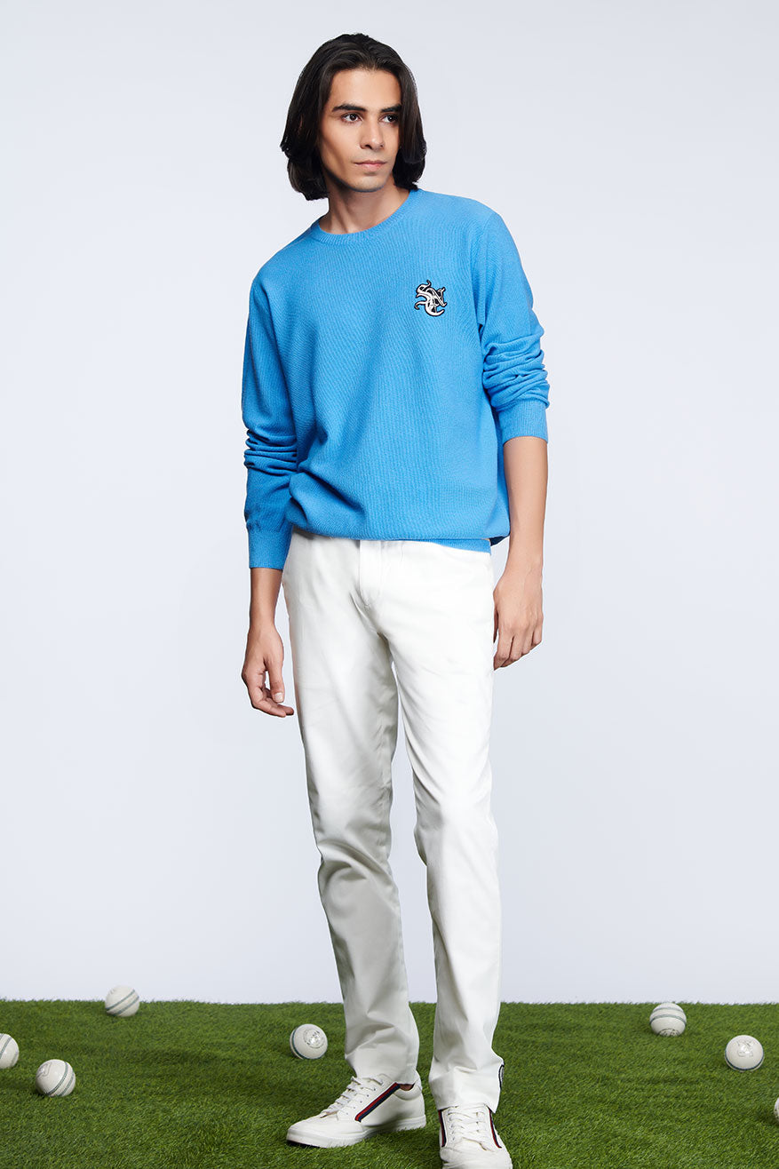 SNCC Light Blue Crested Sweater