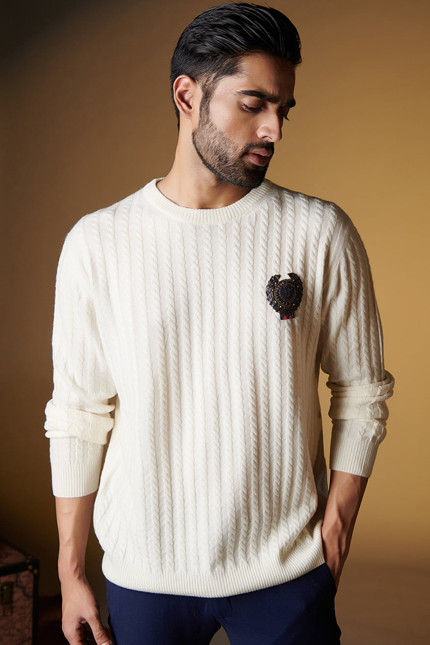 SNCC Merino Wool Sweater with Crest