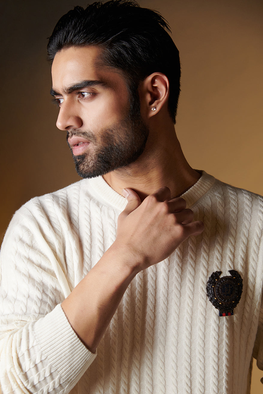 SNCC Merino Wool Sweater with Crest