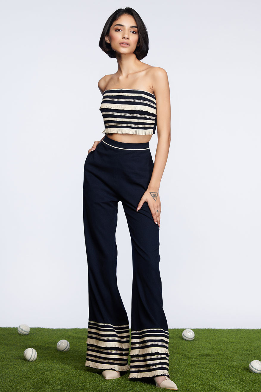 SNCC Faux-Leather Tube Top