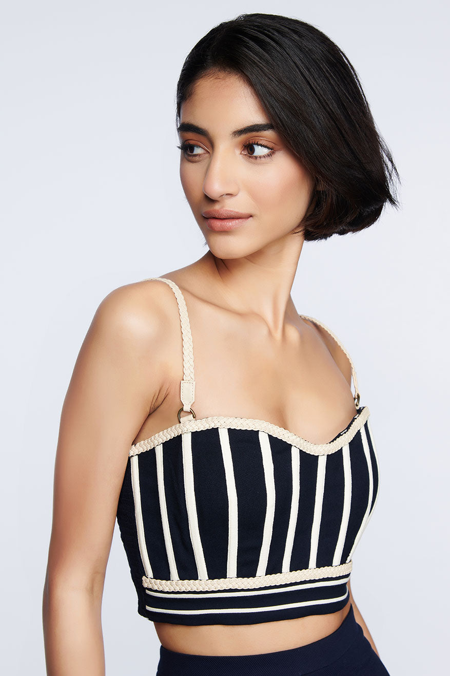SNCC Navy Corset Top