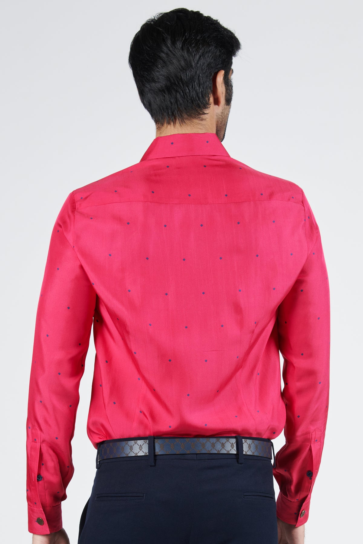 Pink Shirt with Thread Work