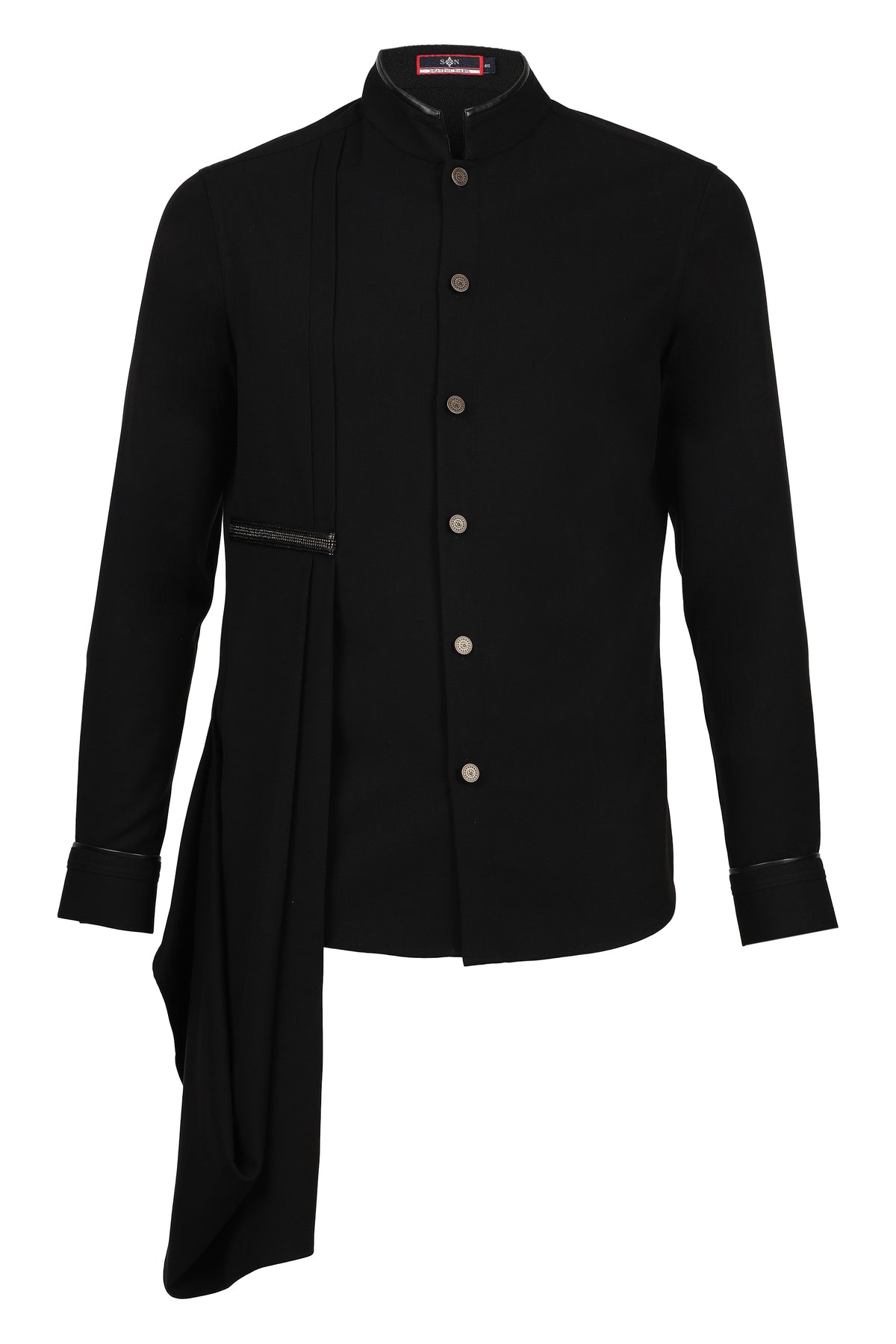 Black Drape Shirt