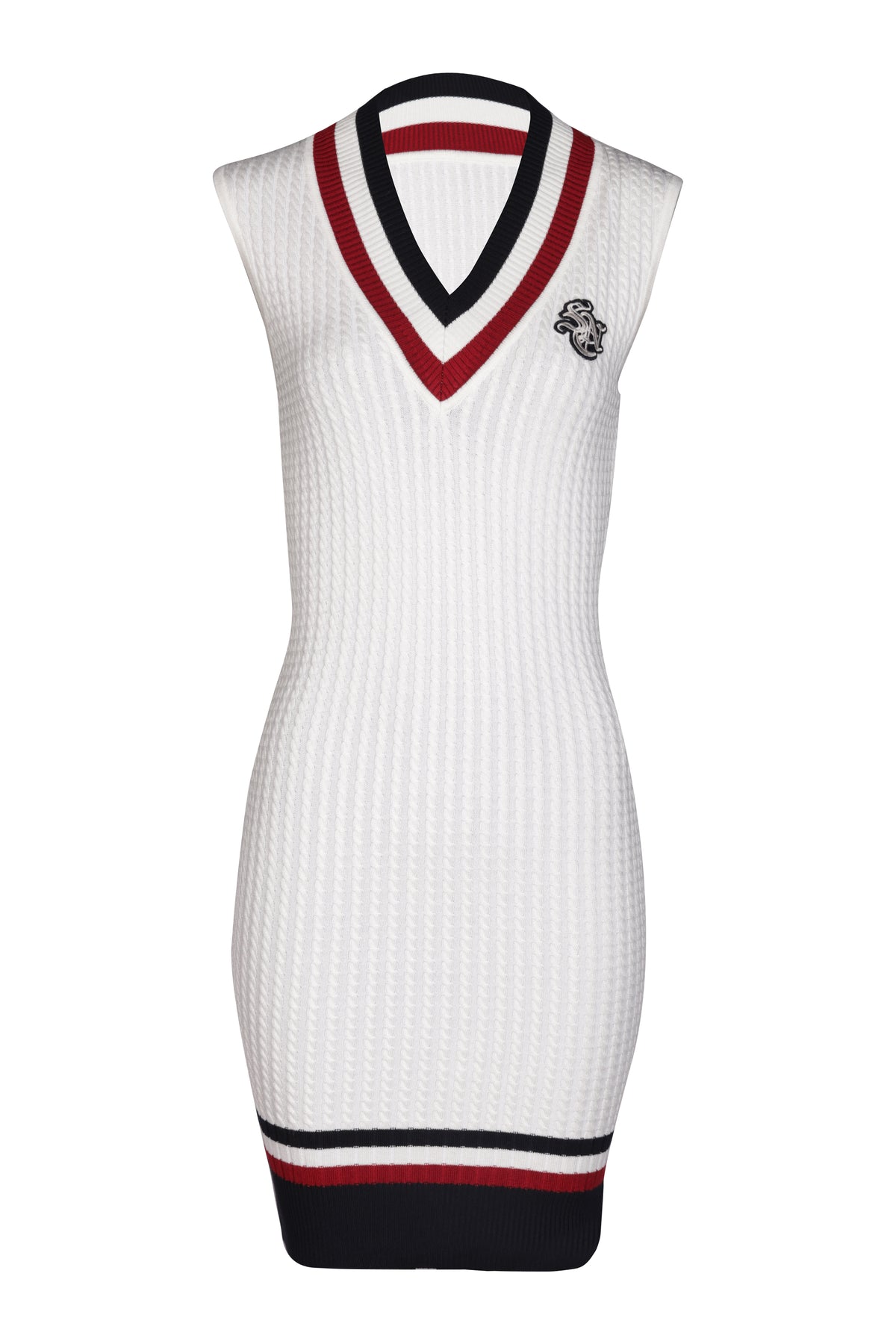 SNCC Off White Knitted Dress