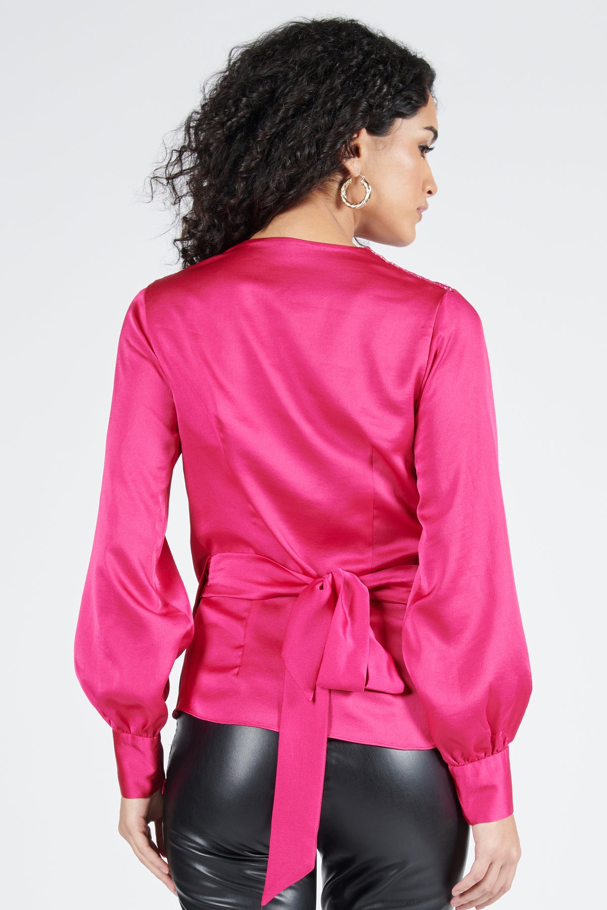 Pink Drape Top