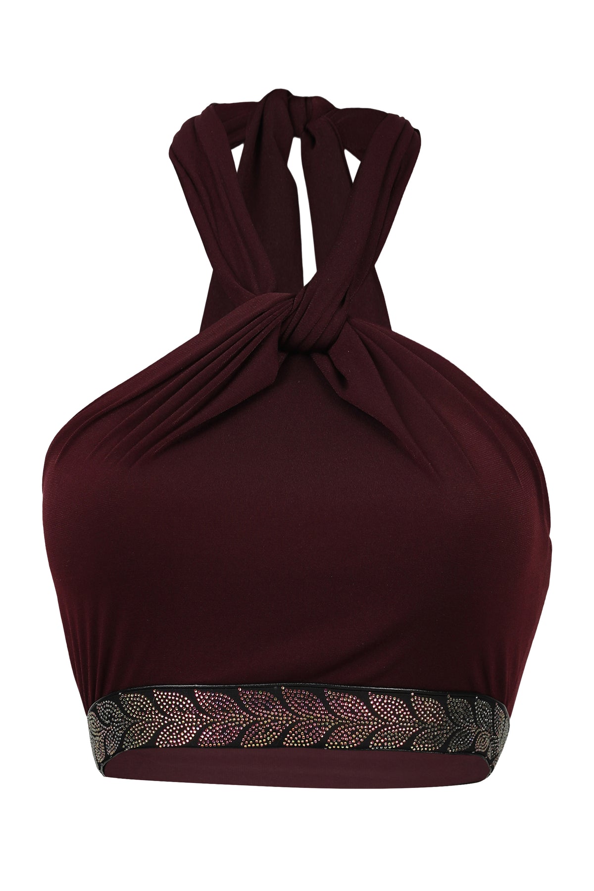 Plum Halter Neck Top