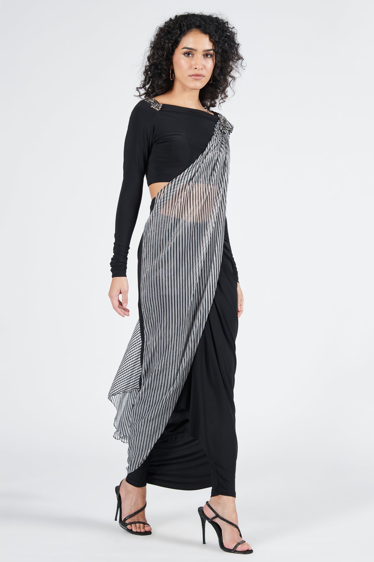 Printed Drape Saree