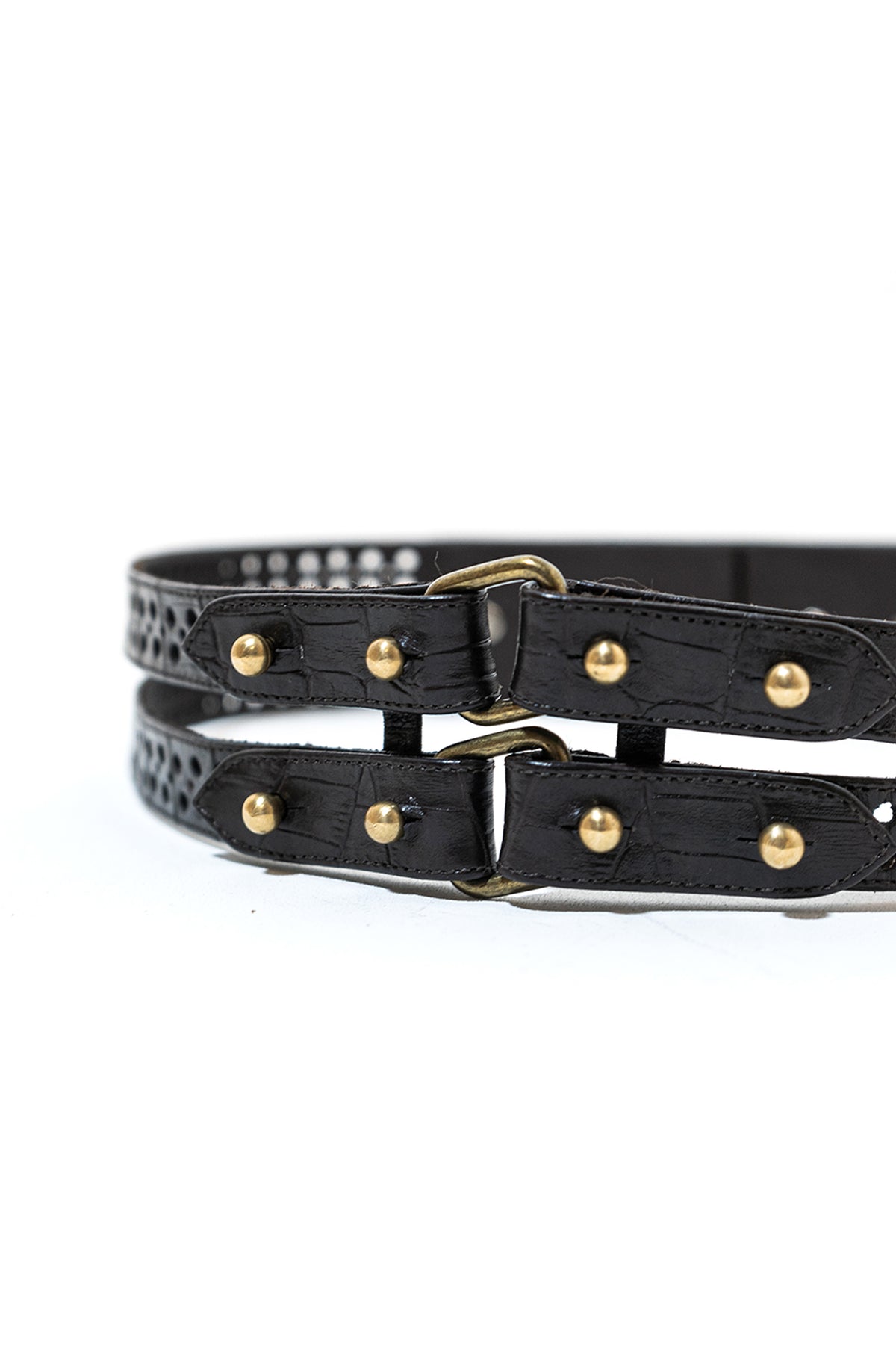 Black Double Layer Belt