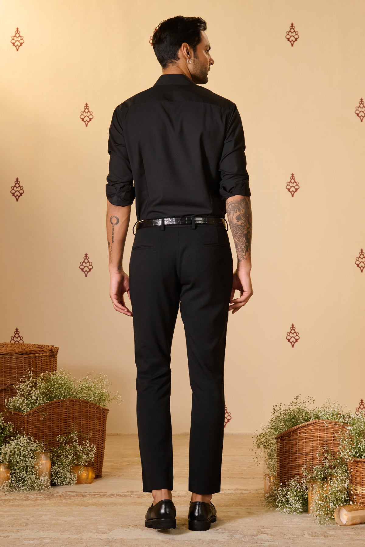 Navy Antique Crested Shirt