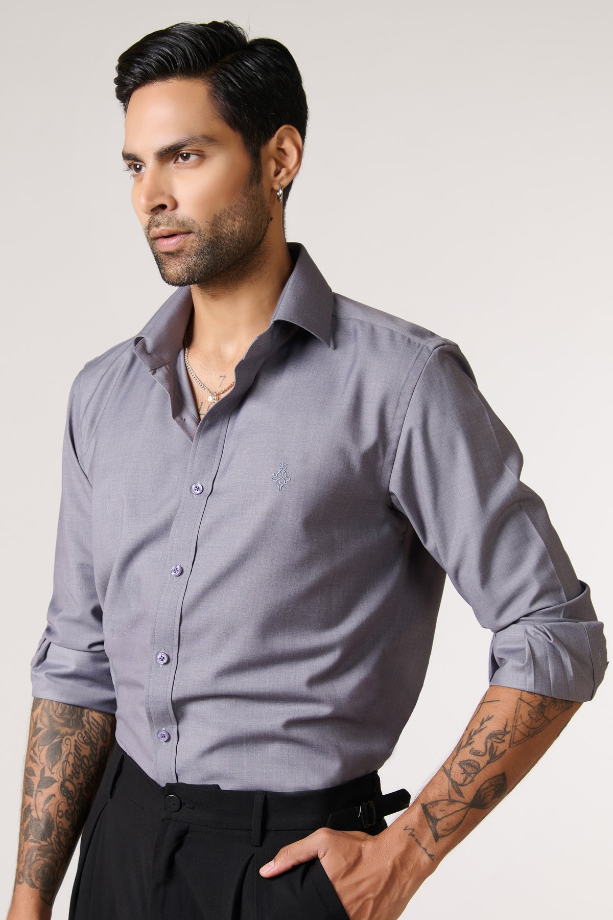 Signature Adamas Grey Shirt