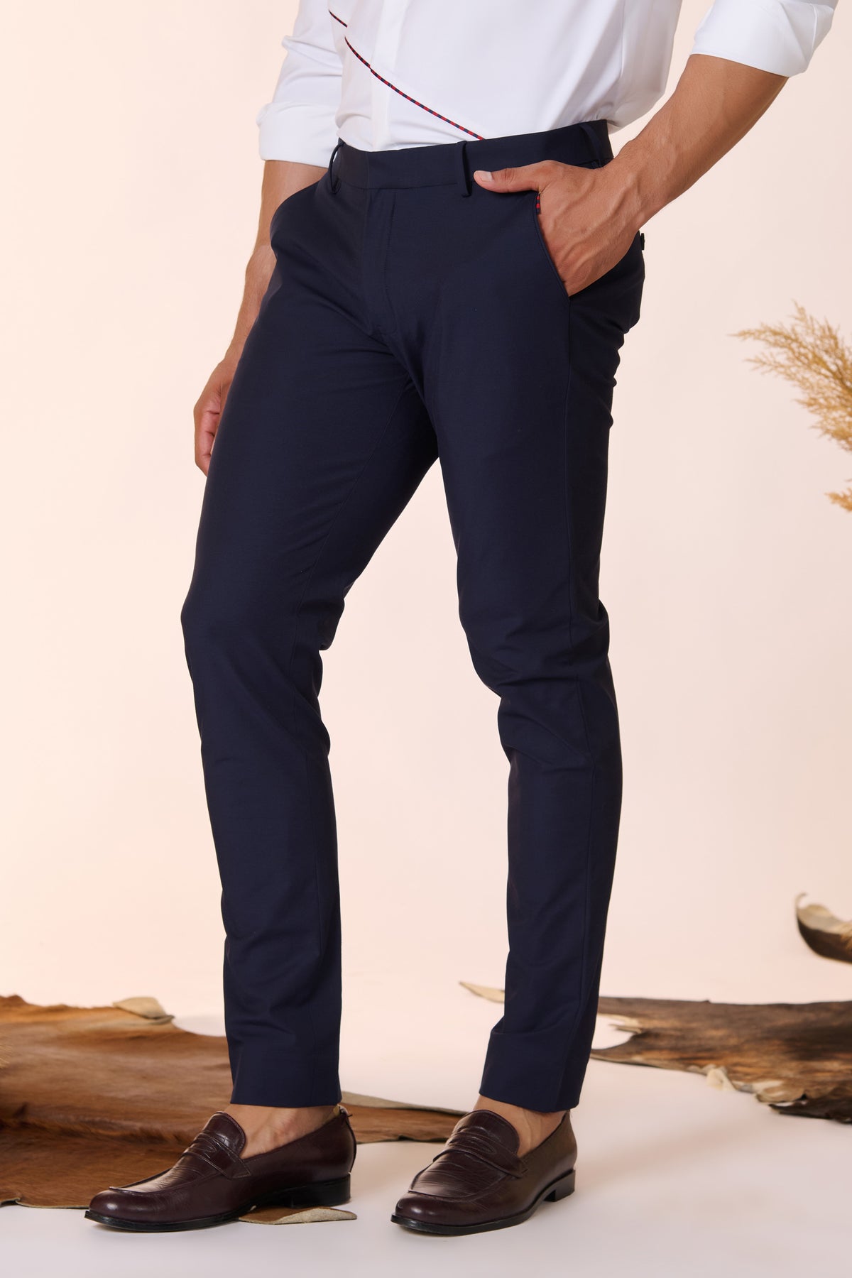 Classic Navy Trouser with Tape detailing