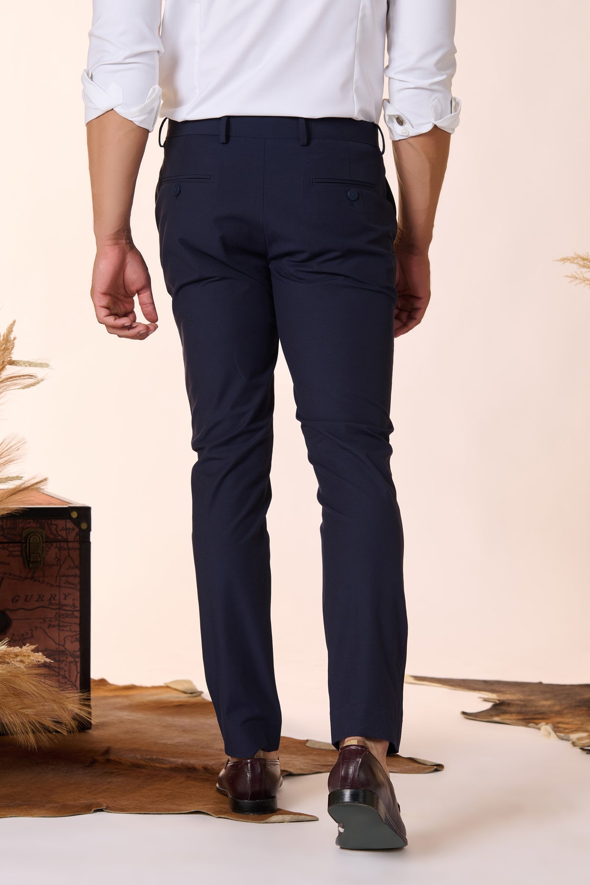 Classic Navy Trouser with Tape detailing