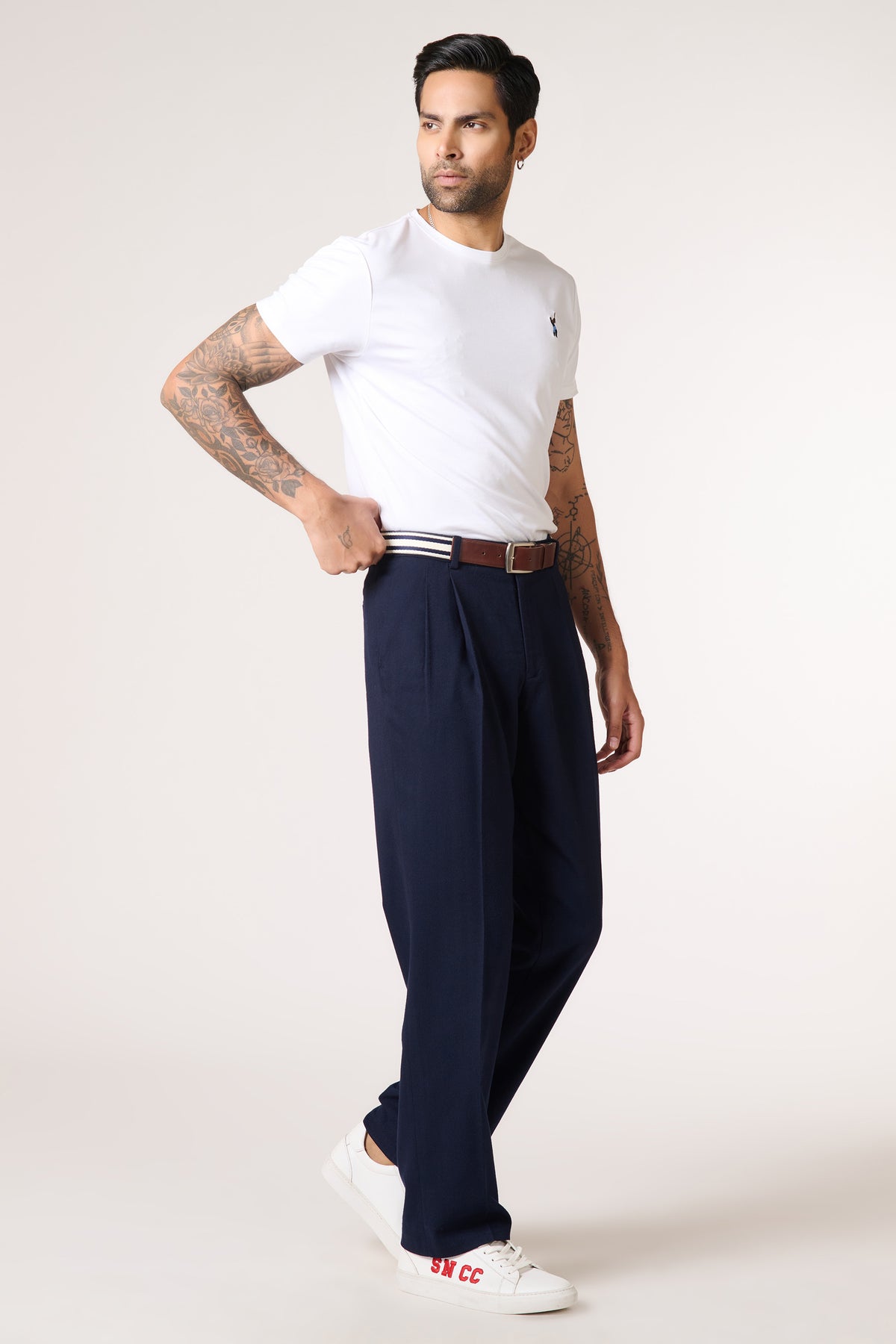 SNCC Off White Batsman Logo T-Shirt