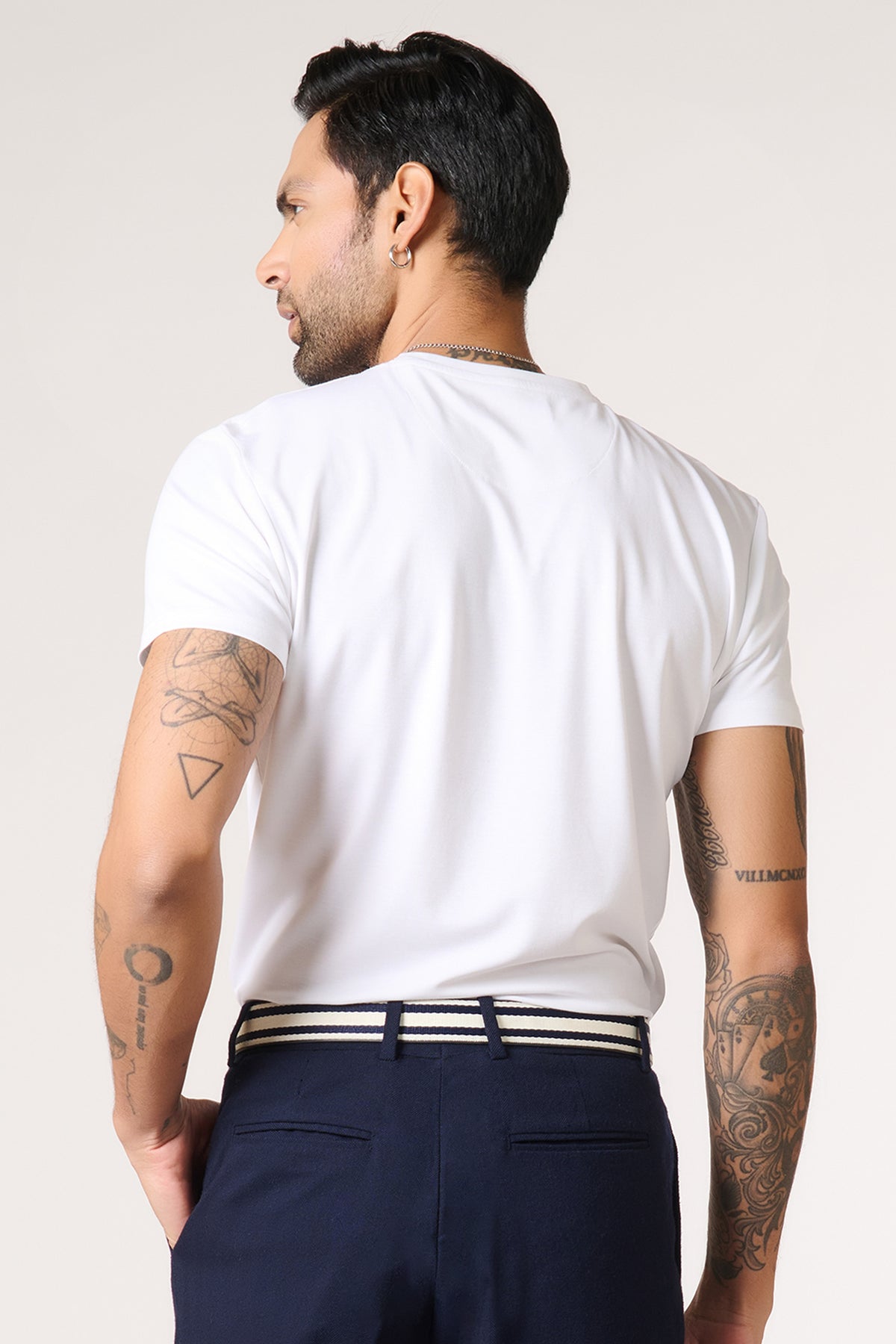 SNCC Off White Batsman Logo T-Shirt