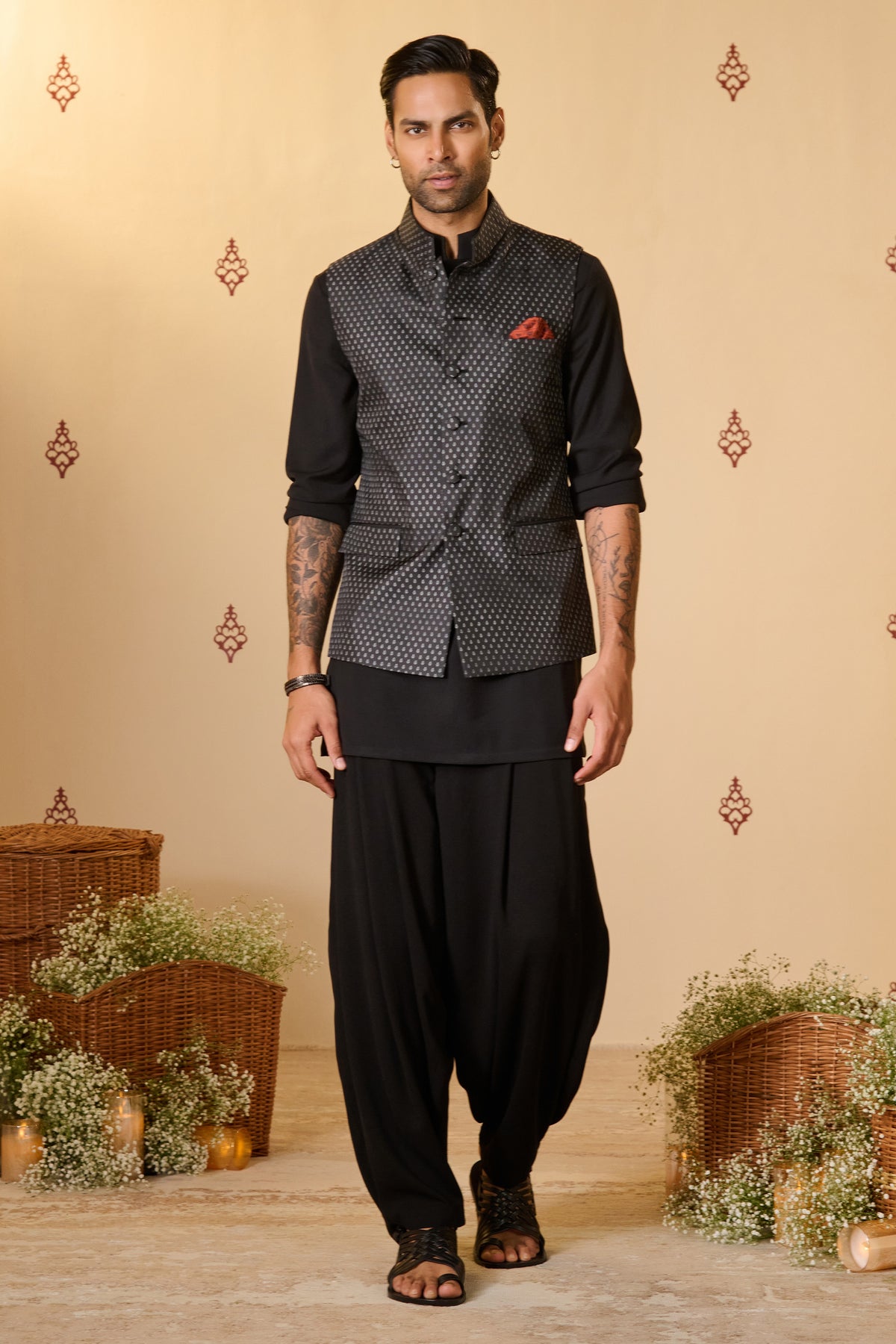 Black Waistcoat with S&N Crest Detail