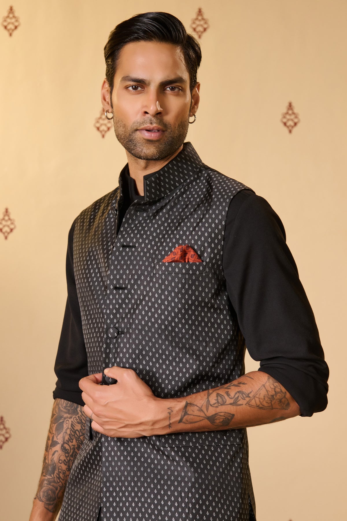 Black Waistcoat with S&N Crest Detail