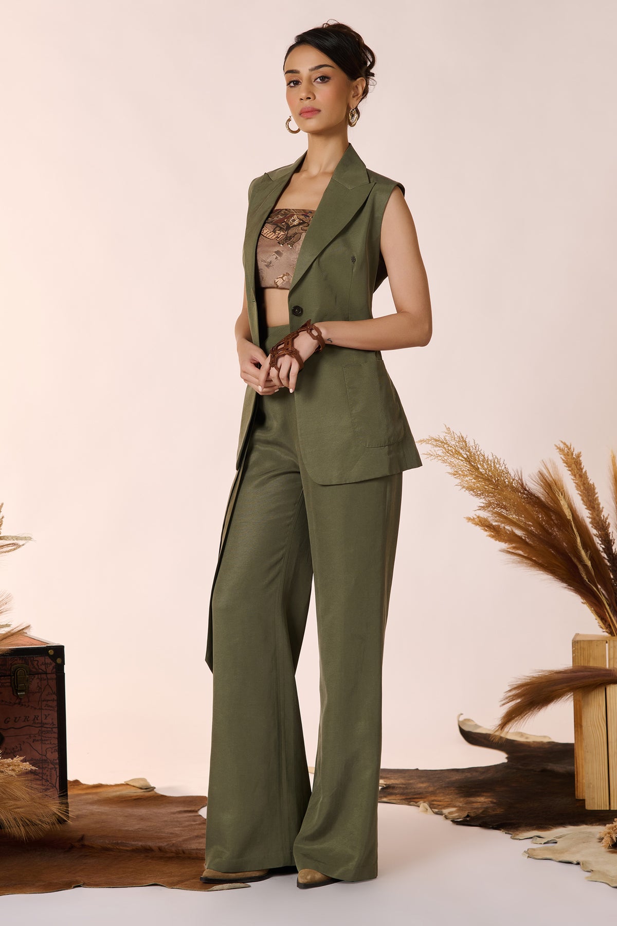 Olive Waistcoat