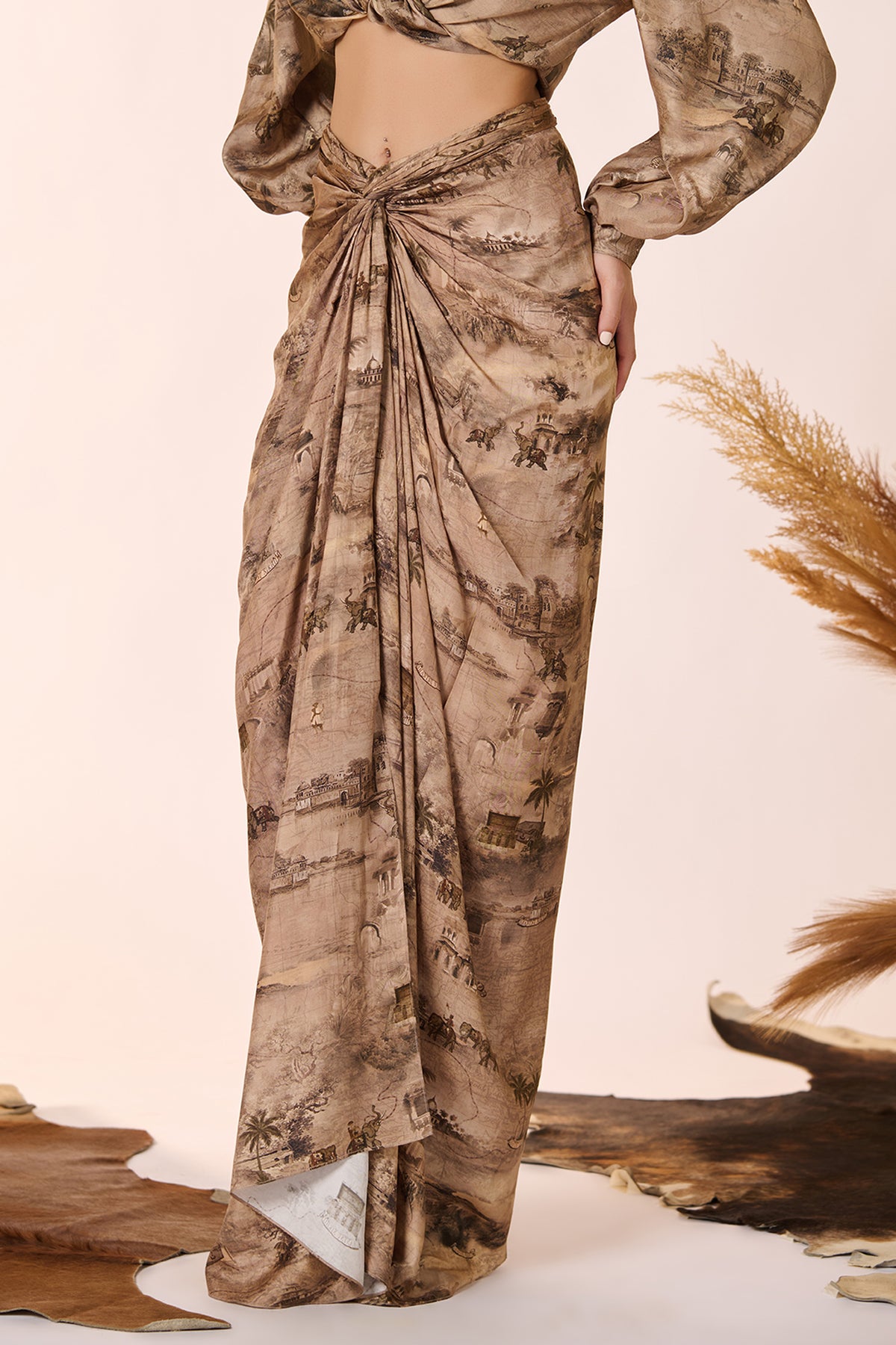 Safari Print Skirt