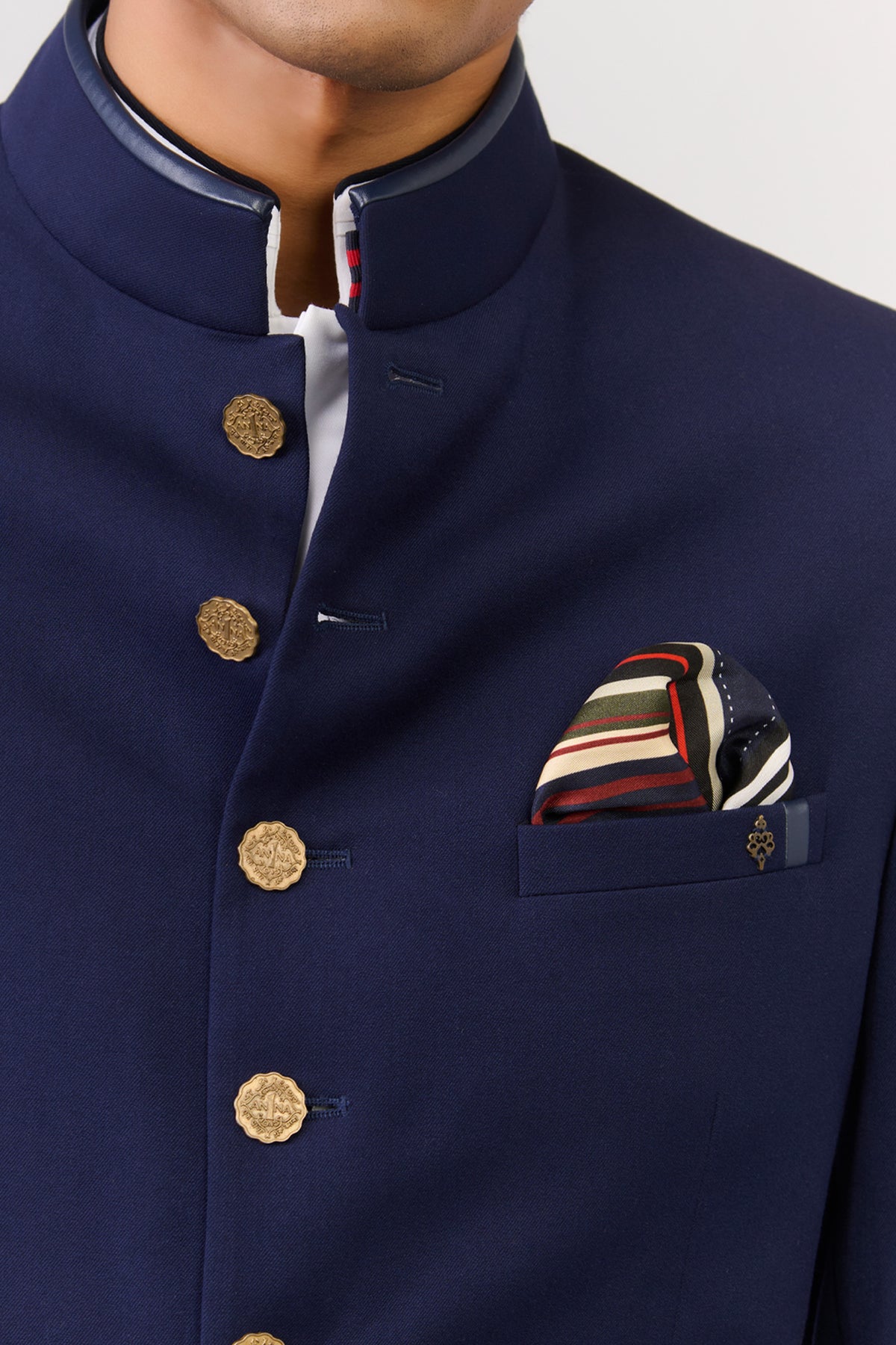 Multi-coloured Stripes Pocket Sqaure