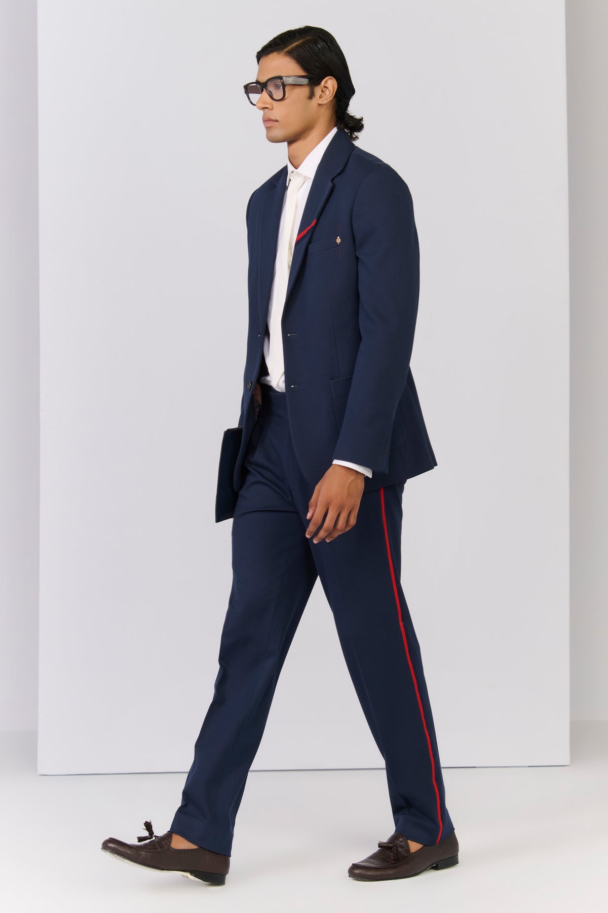 Navy Jacket with Signature Detailing