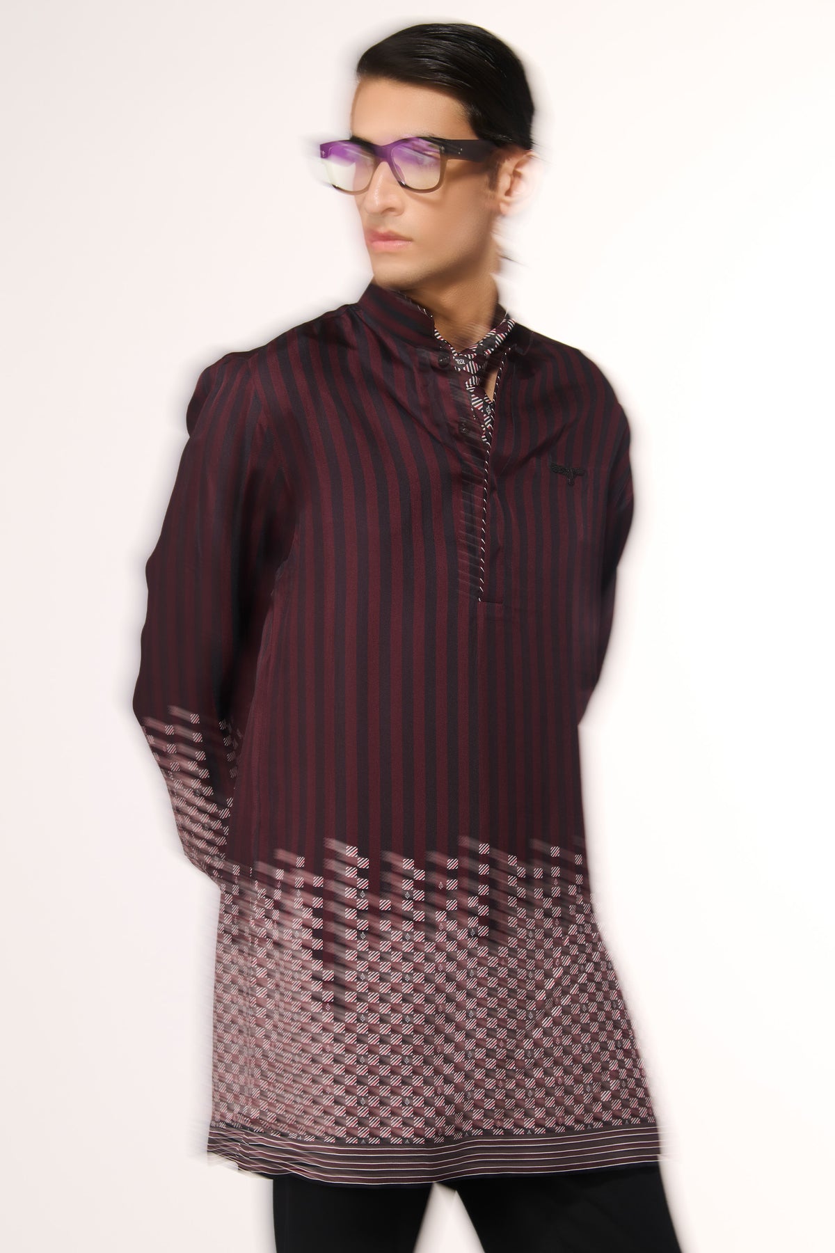 Monogram Adamas Silk Twill Printed Shirt