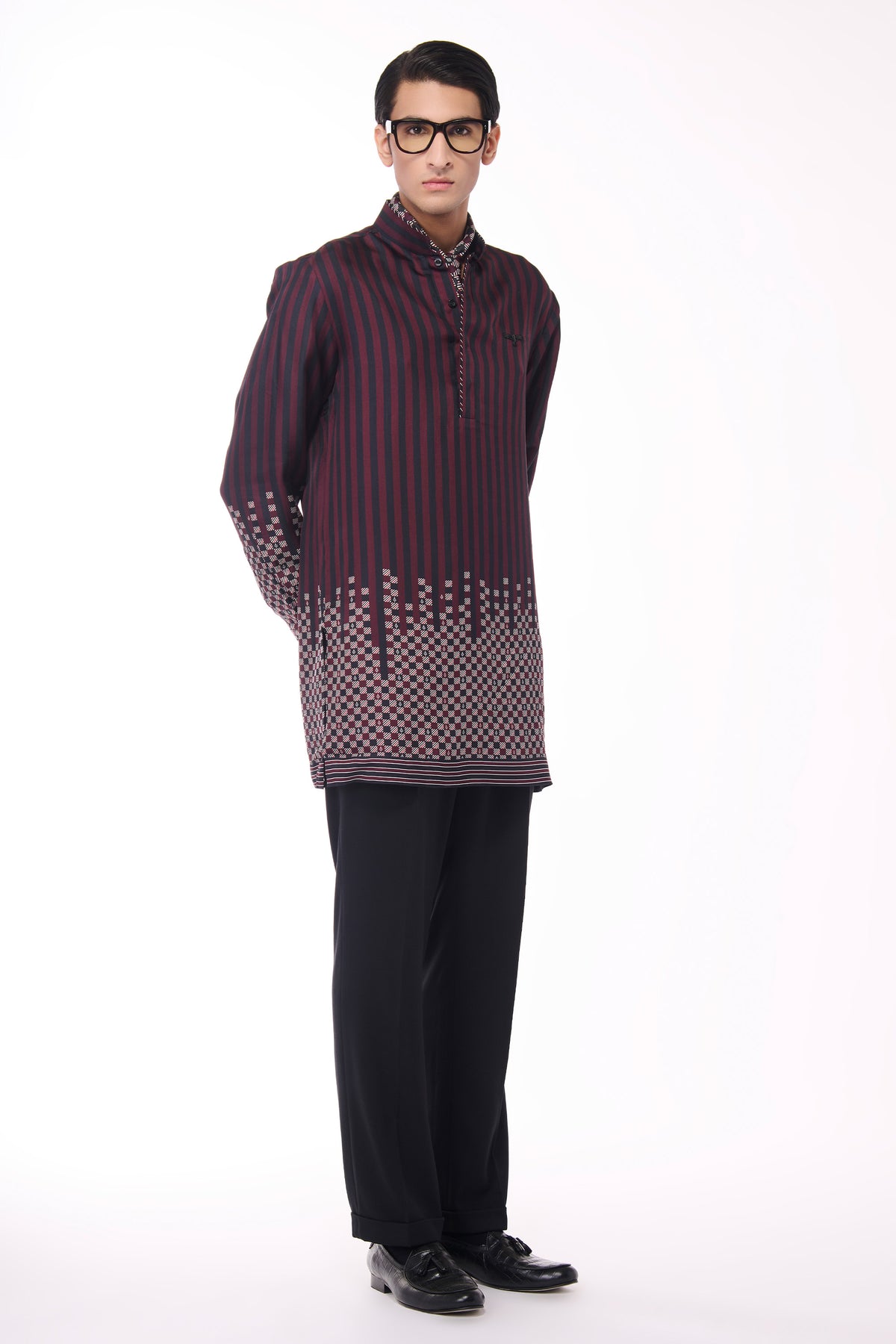 Monogram Adamas Silk Twill Printed Shirt