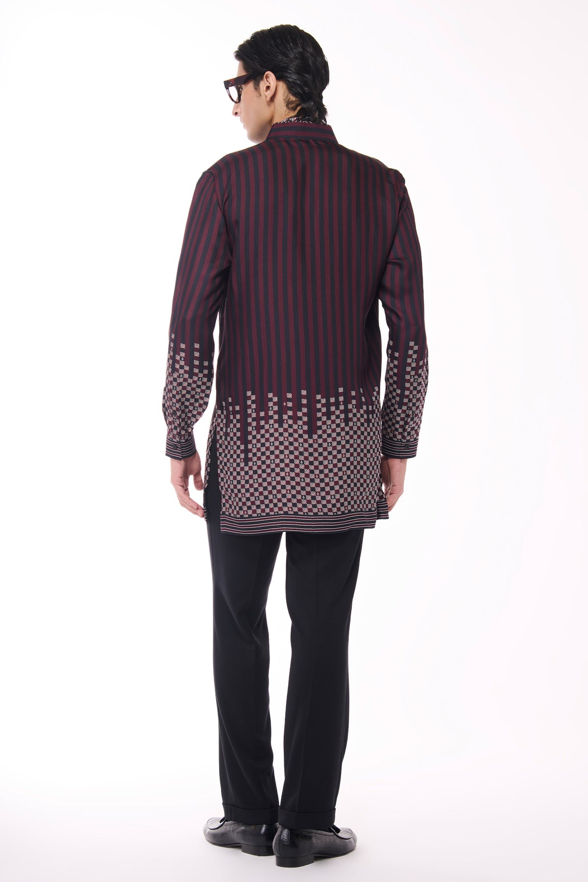 Monogram Adamas Silk Twill Printed Shirt