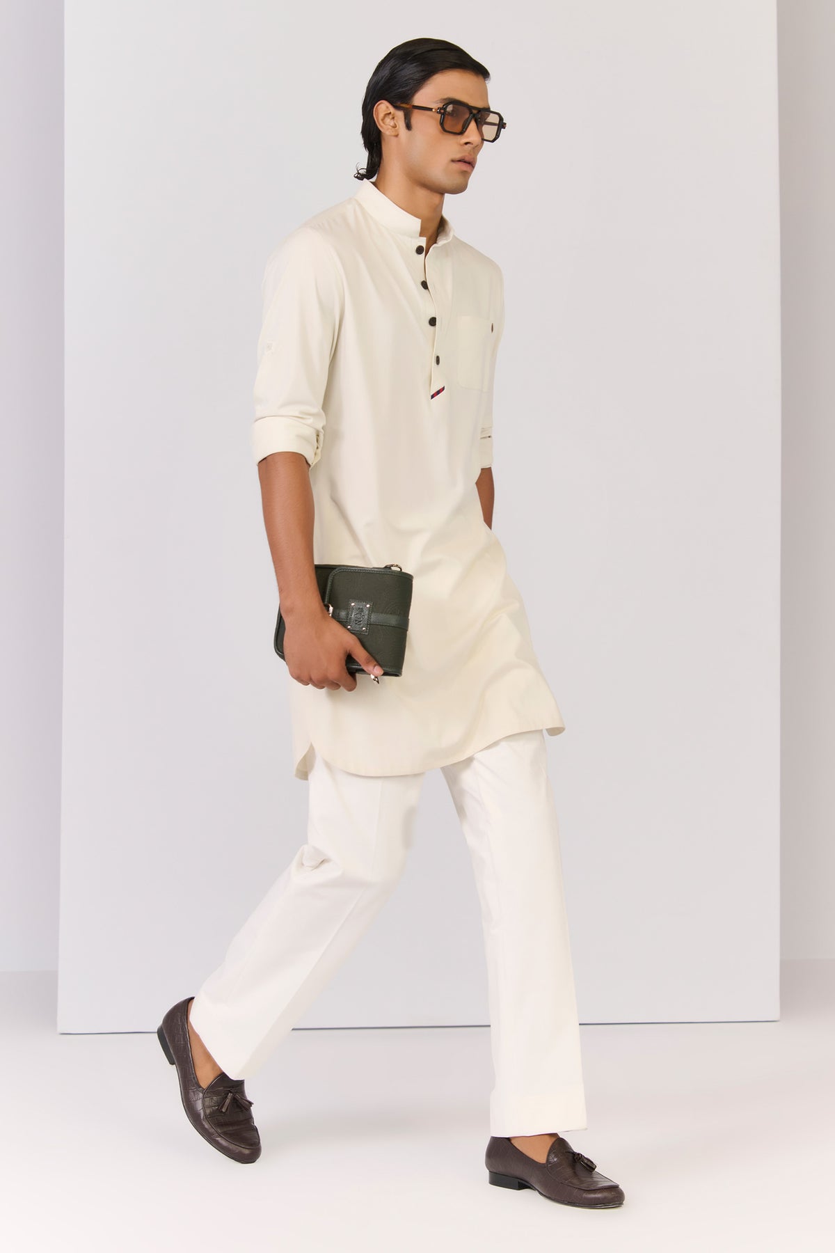 Light Green Bamboo Cotton Kurta