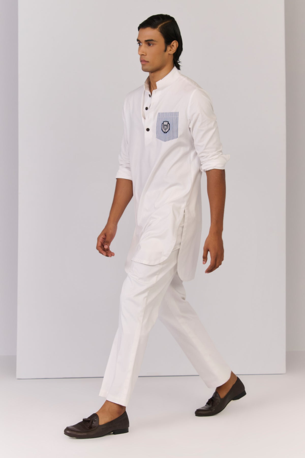 White Bamboo Cotton Kurta