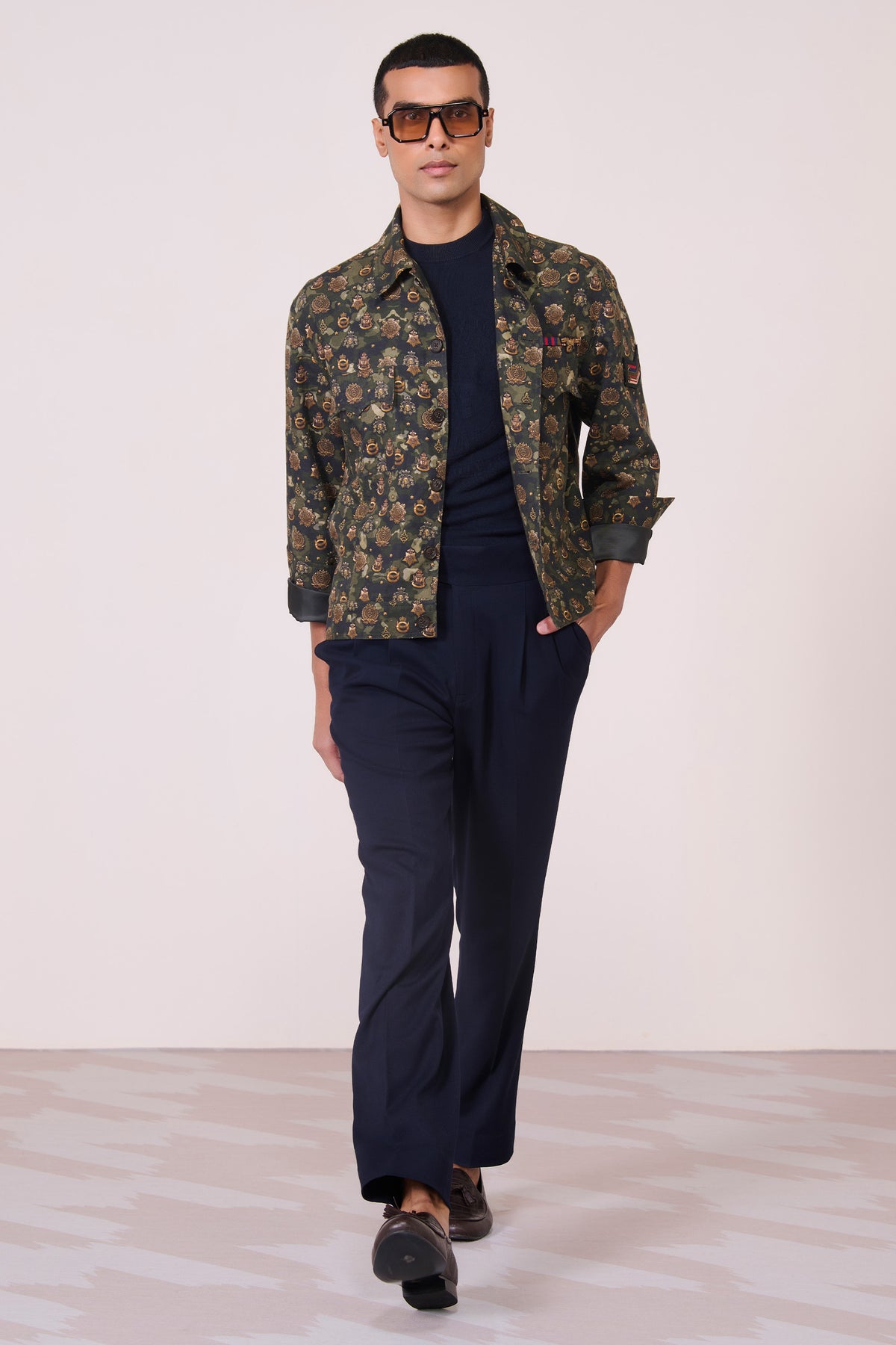 Camo Crested Printed Layering