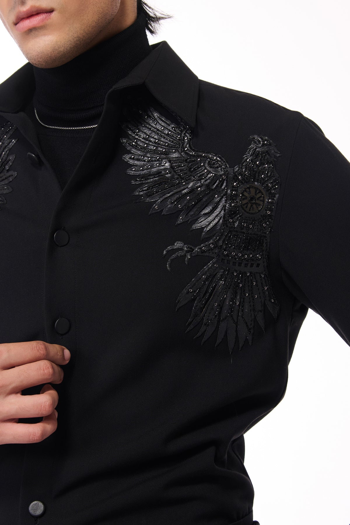 Black Eagle Patch Shirt