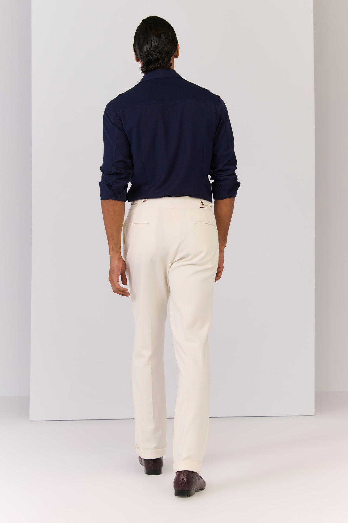 Navy Tape Detailed Utility Shirt.