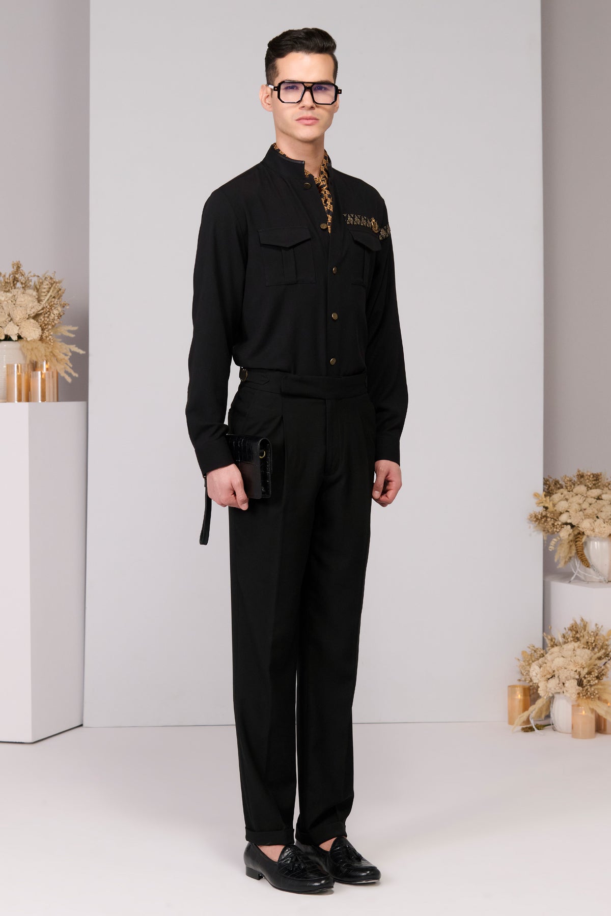 Black Patch Pocket Shirt