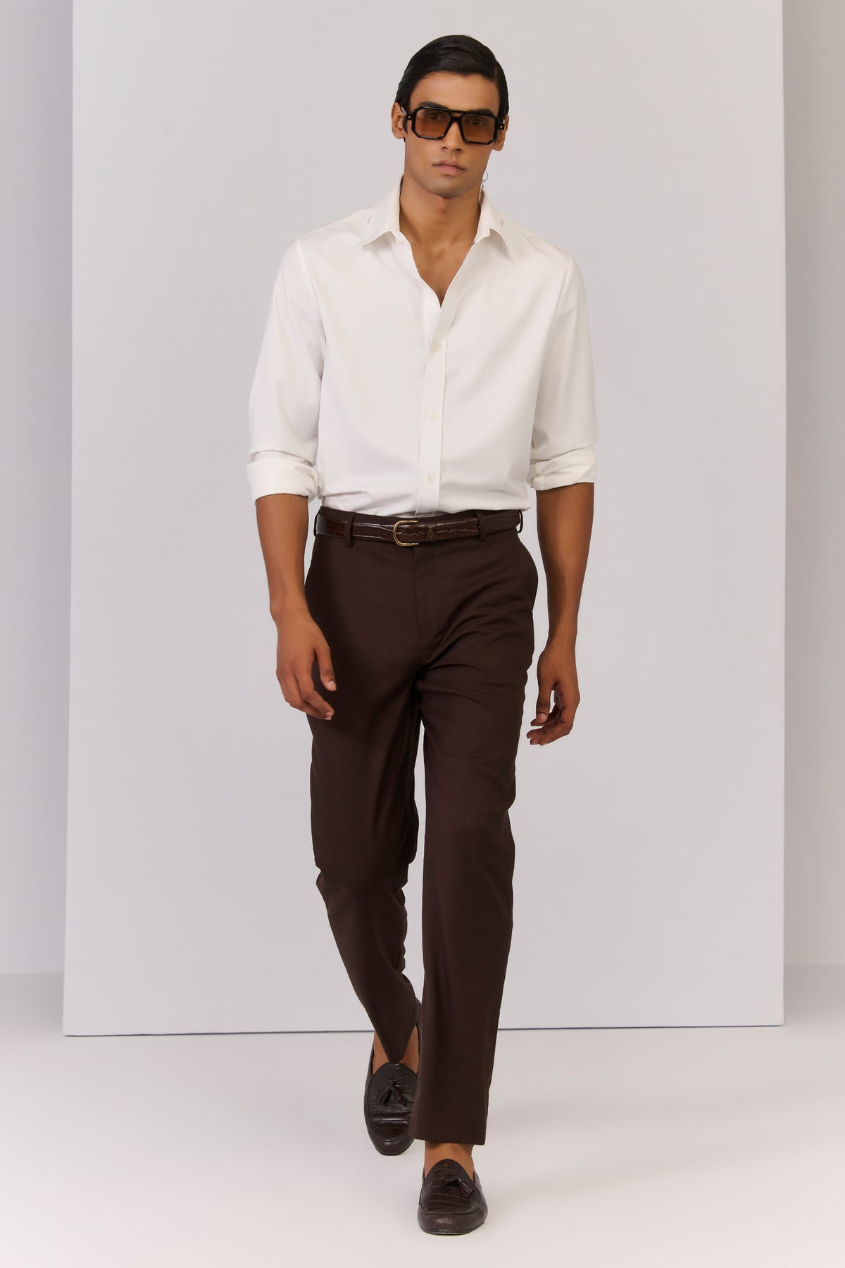 Choco Trousers with S&N Tape Detailing