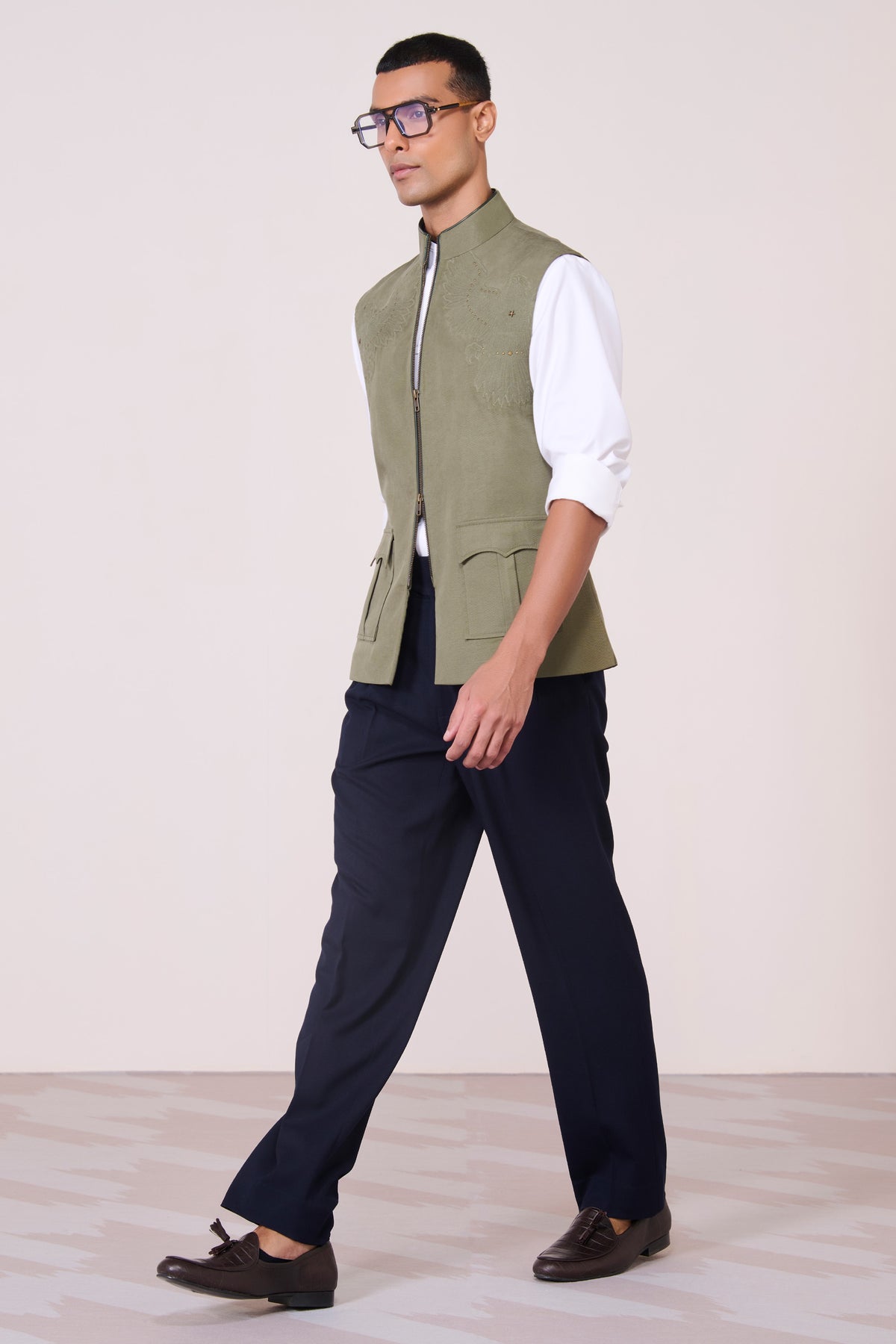 Military Anti-Trend Crest Waistcoat