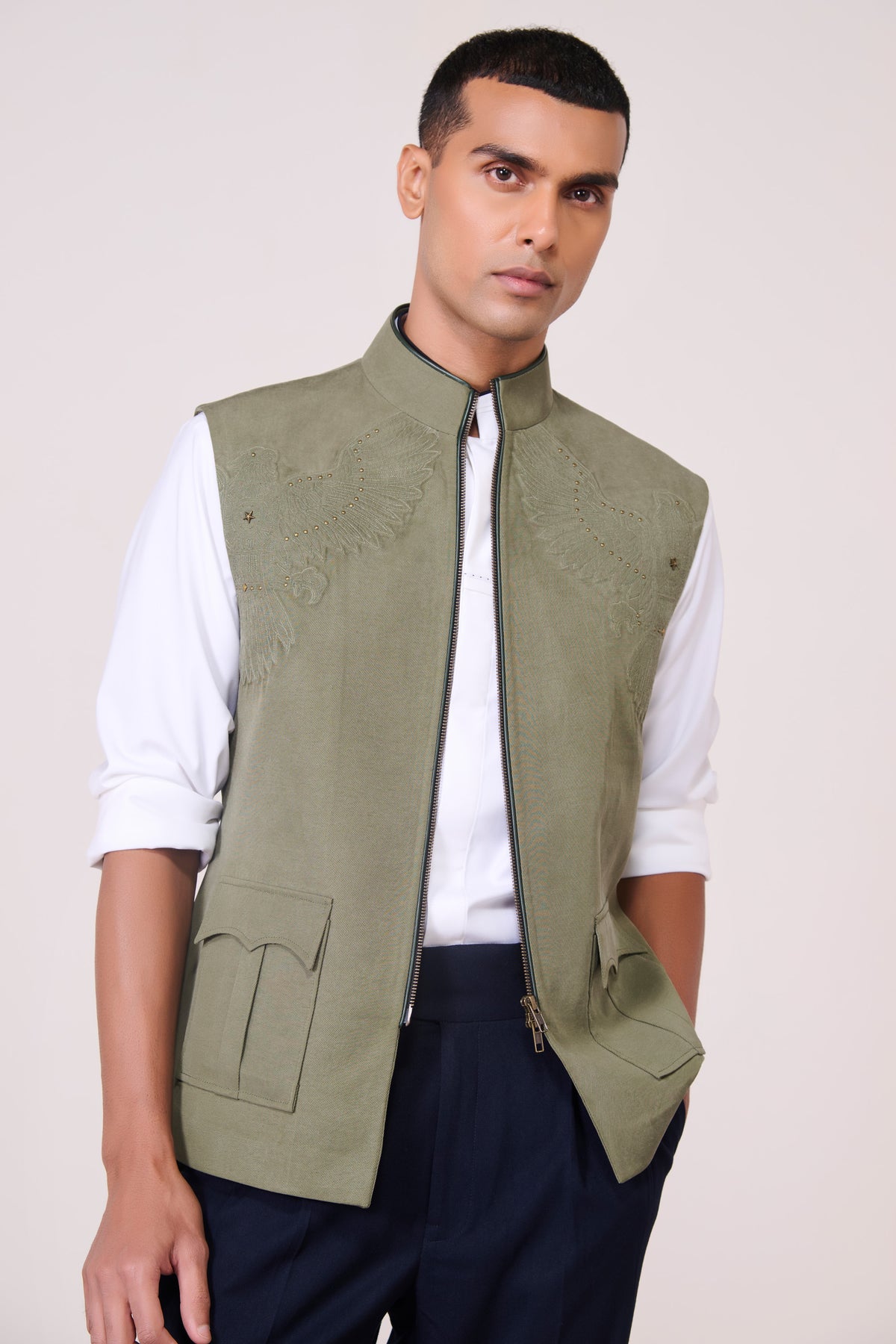 Military Anti-Trend Crest Waistcoat