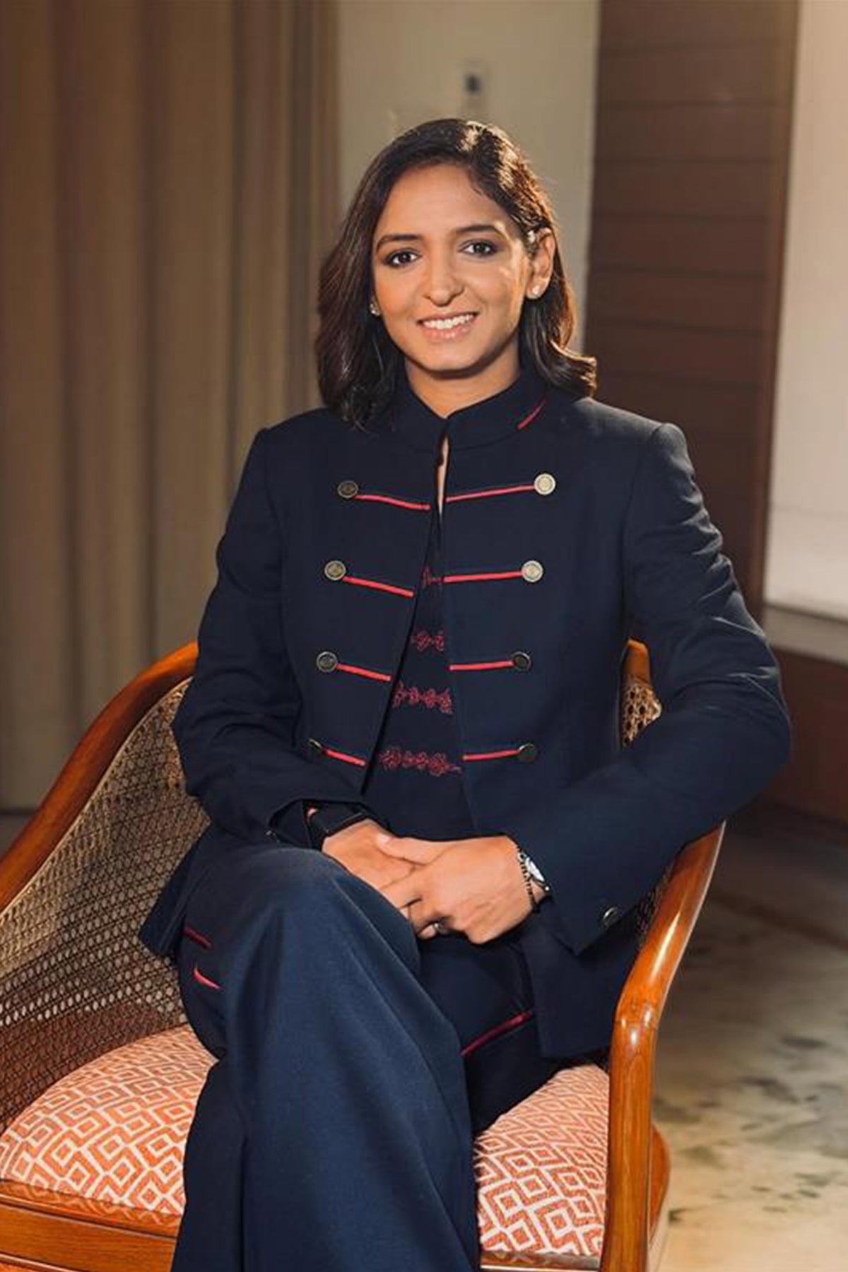 Signature Navy Jacket with Taping