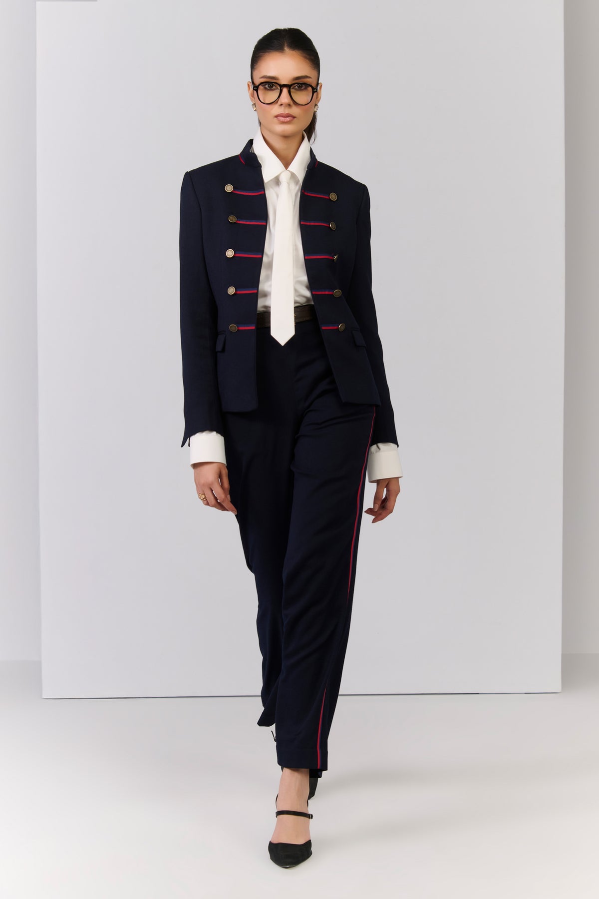Signature Navy Jacket with Taping