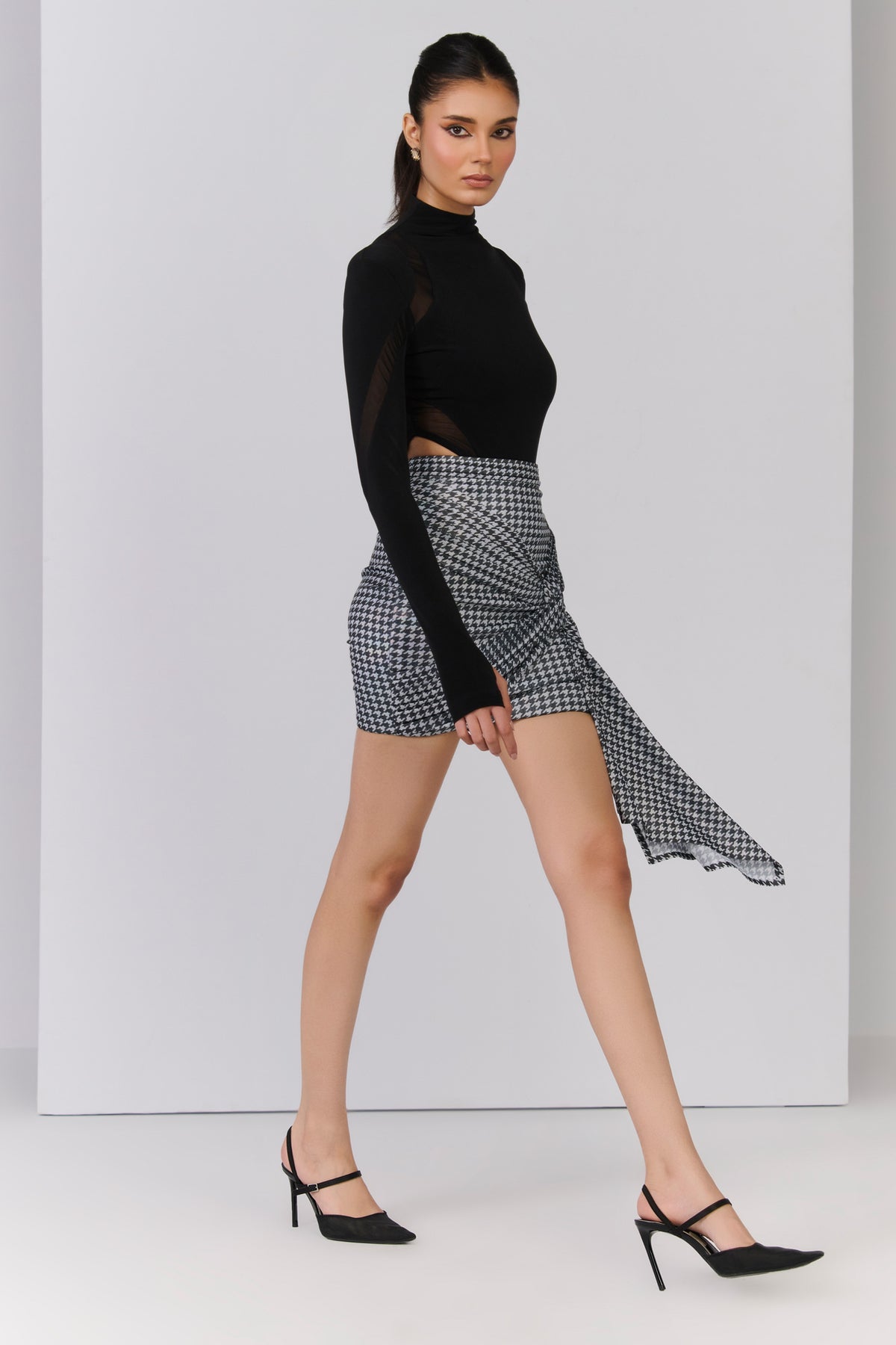 Black Halter Neck Bodysuit