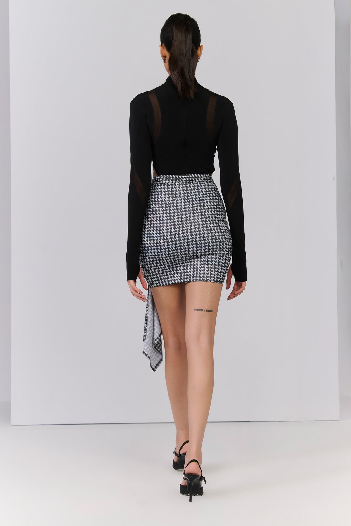 Black Halter Neck Bodysuit