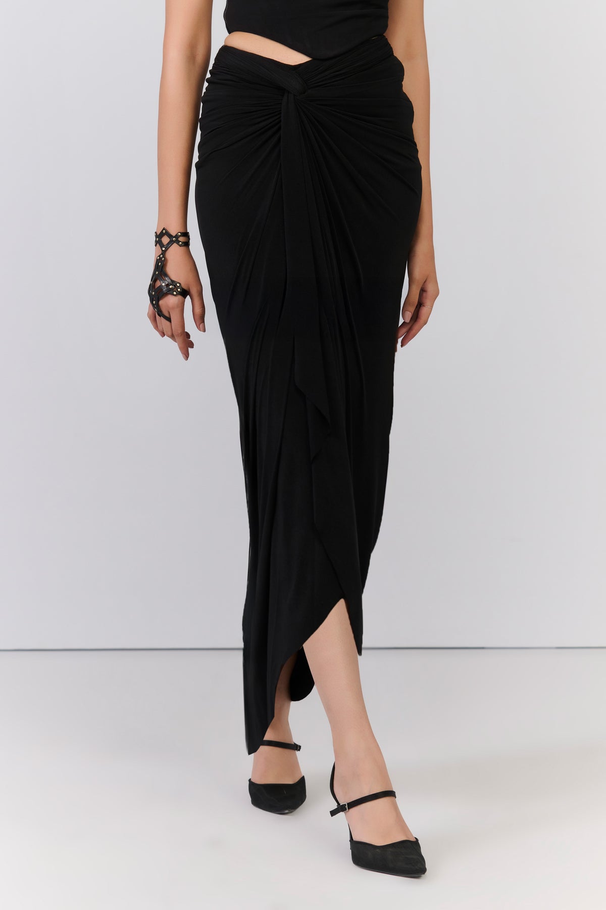 Black Asymmetrical Skirt