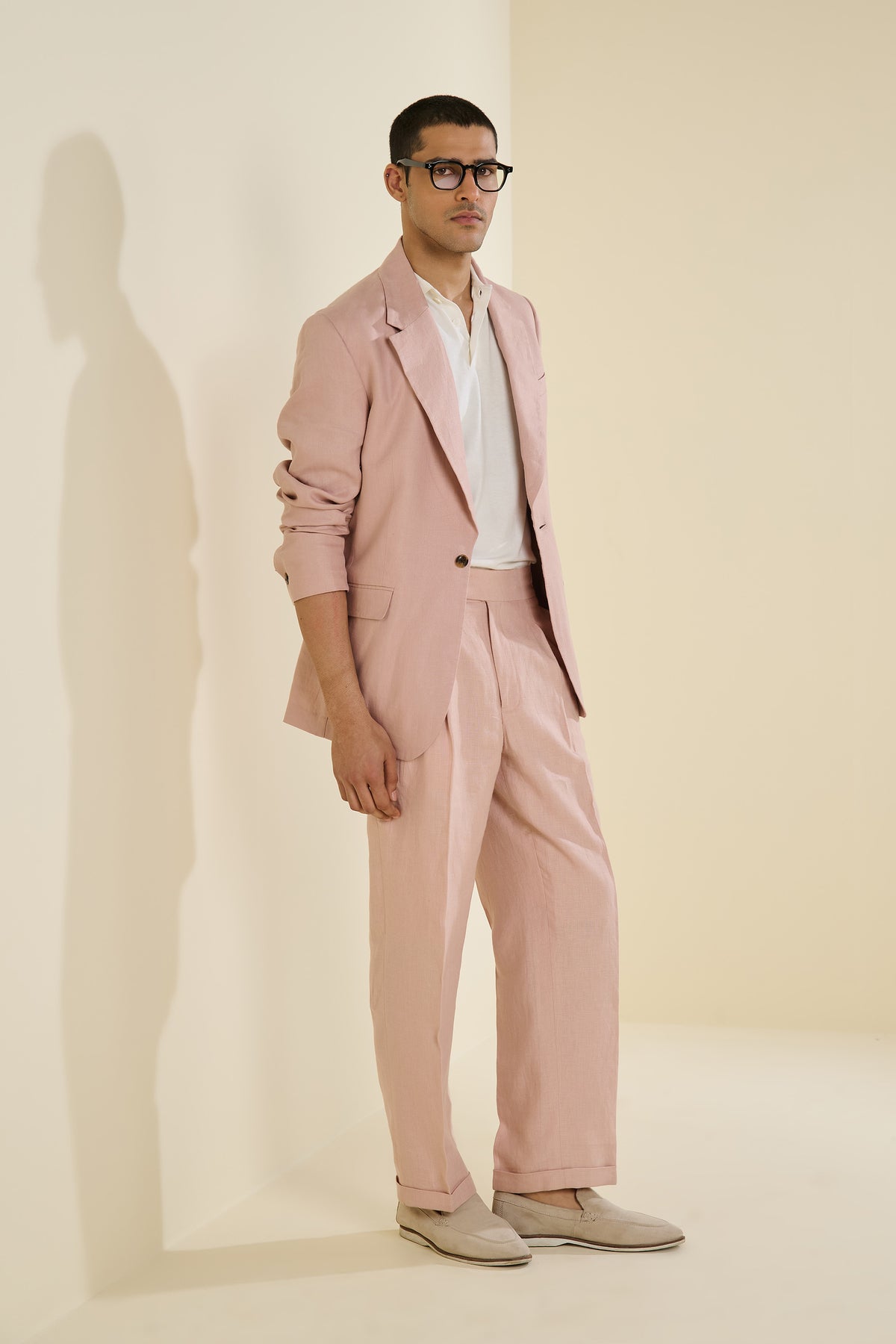 Pink Linen Jacket