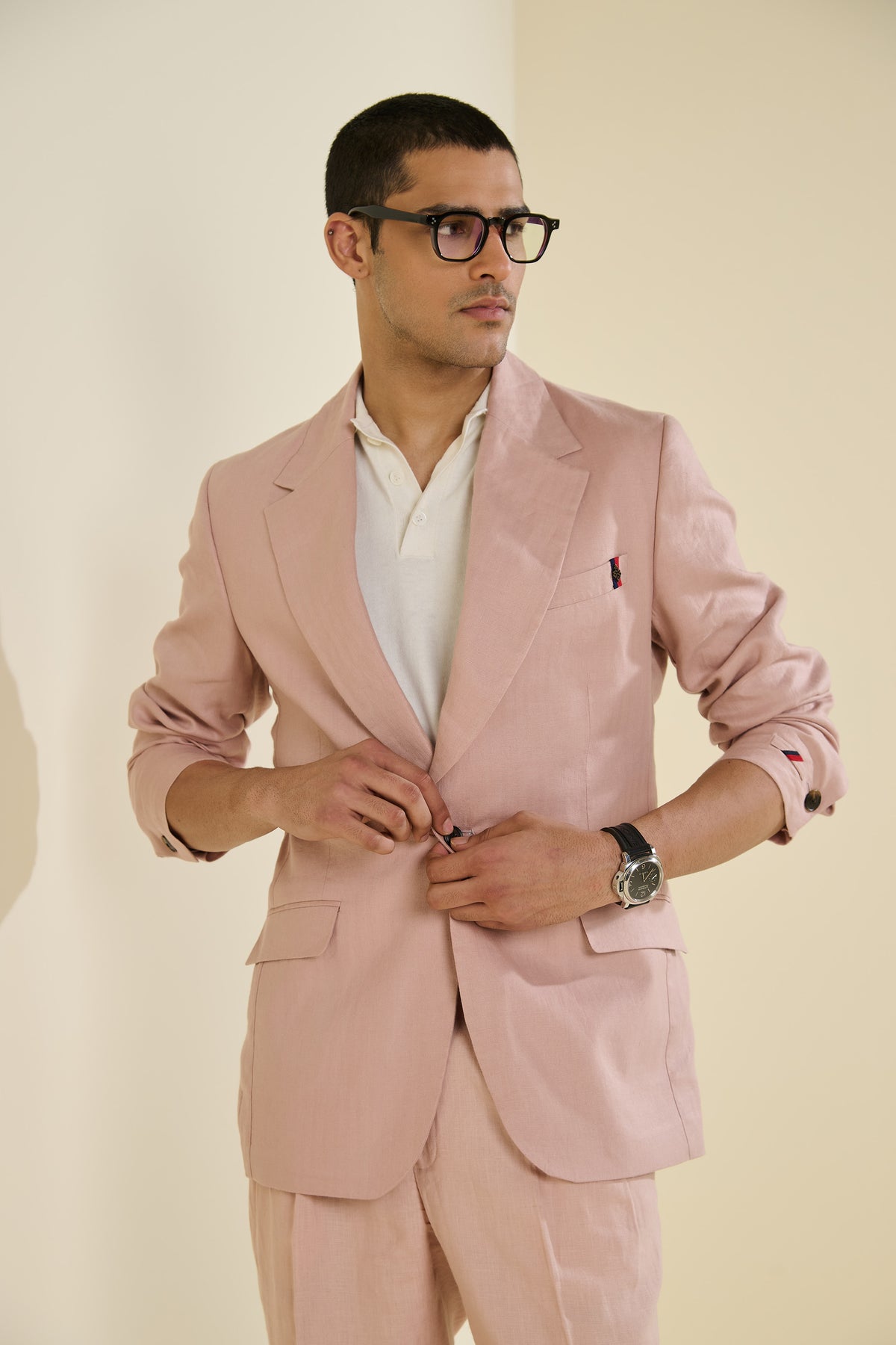 Pink Linen Jacket