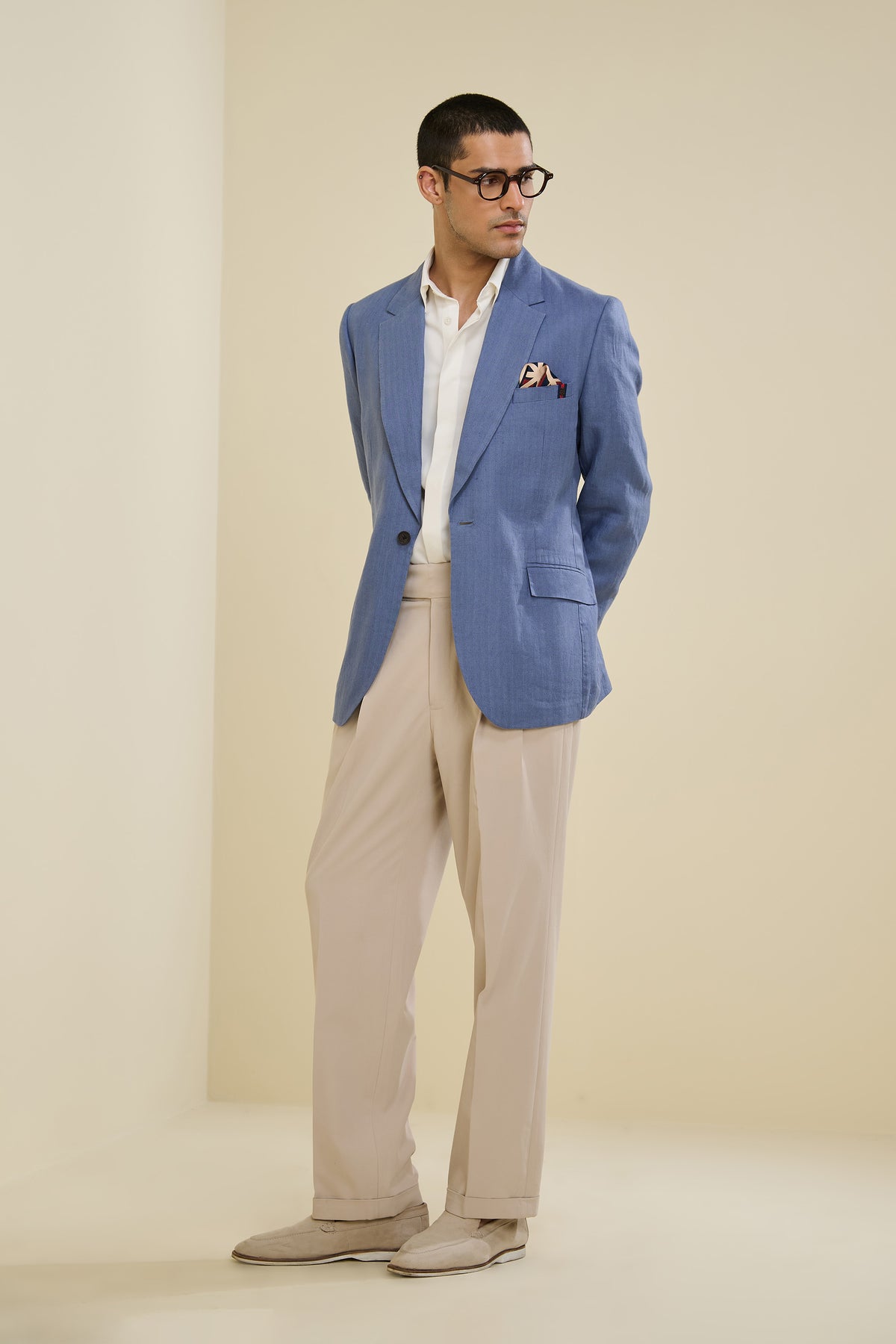 Blue Linen Jacket