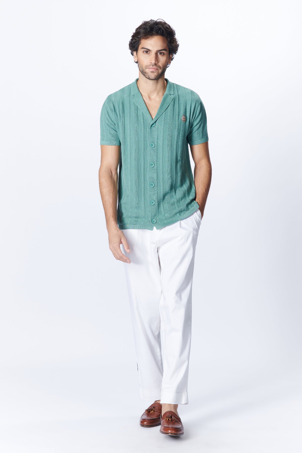 SNCC Moss Green Bowling Shirt