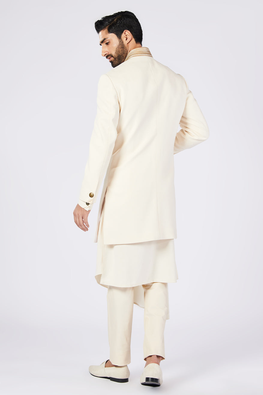Classic Sherwani with Crest