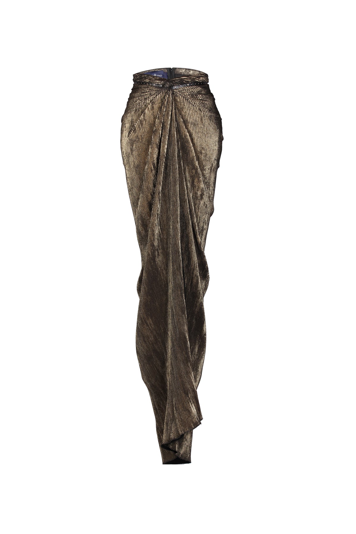 Gold Foil Drape Skirt