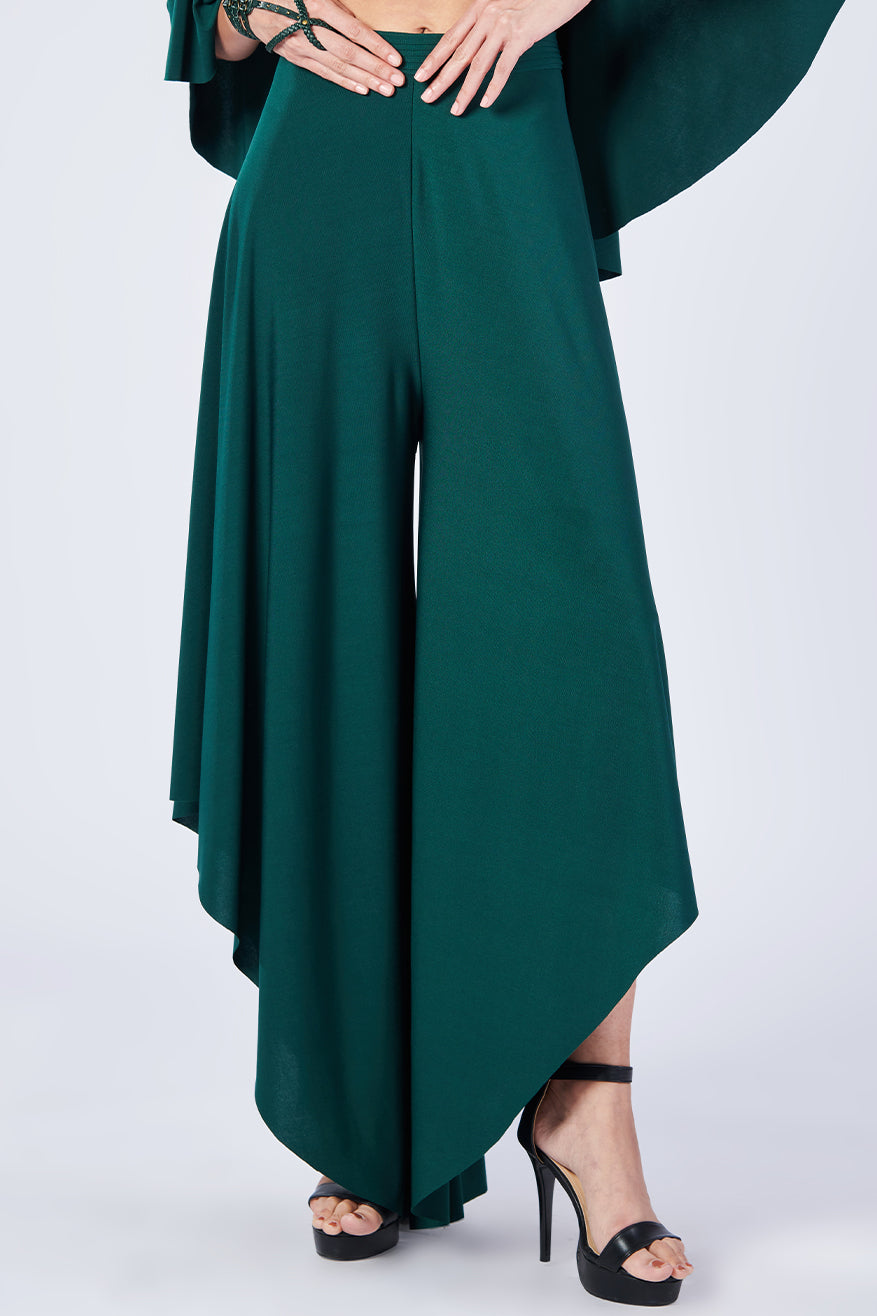 Asymmetrical Flared Trousers