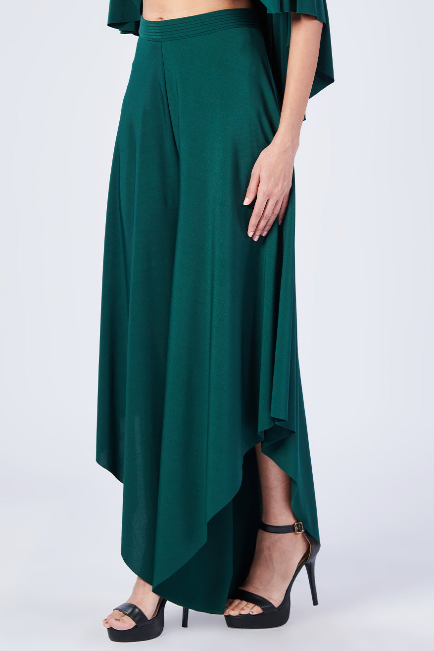 Asymmetrical Flared Trousers